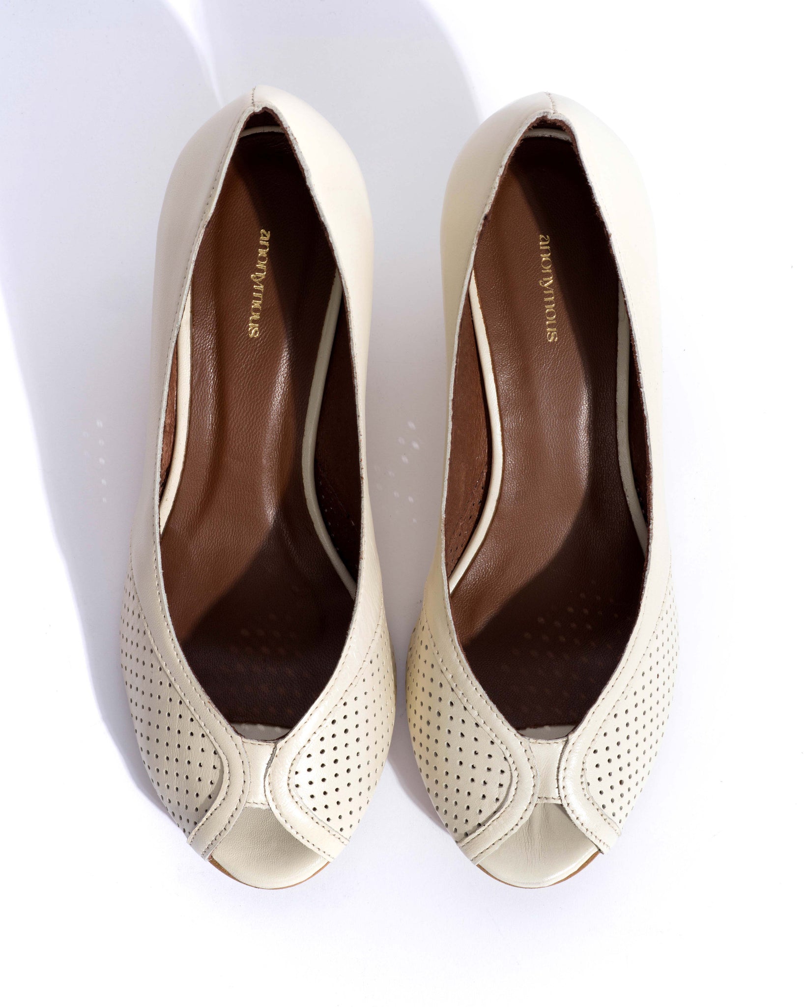 Tiffany stiletto Shiny lamb White sand - 