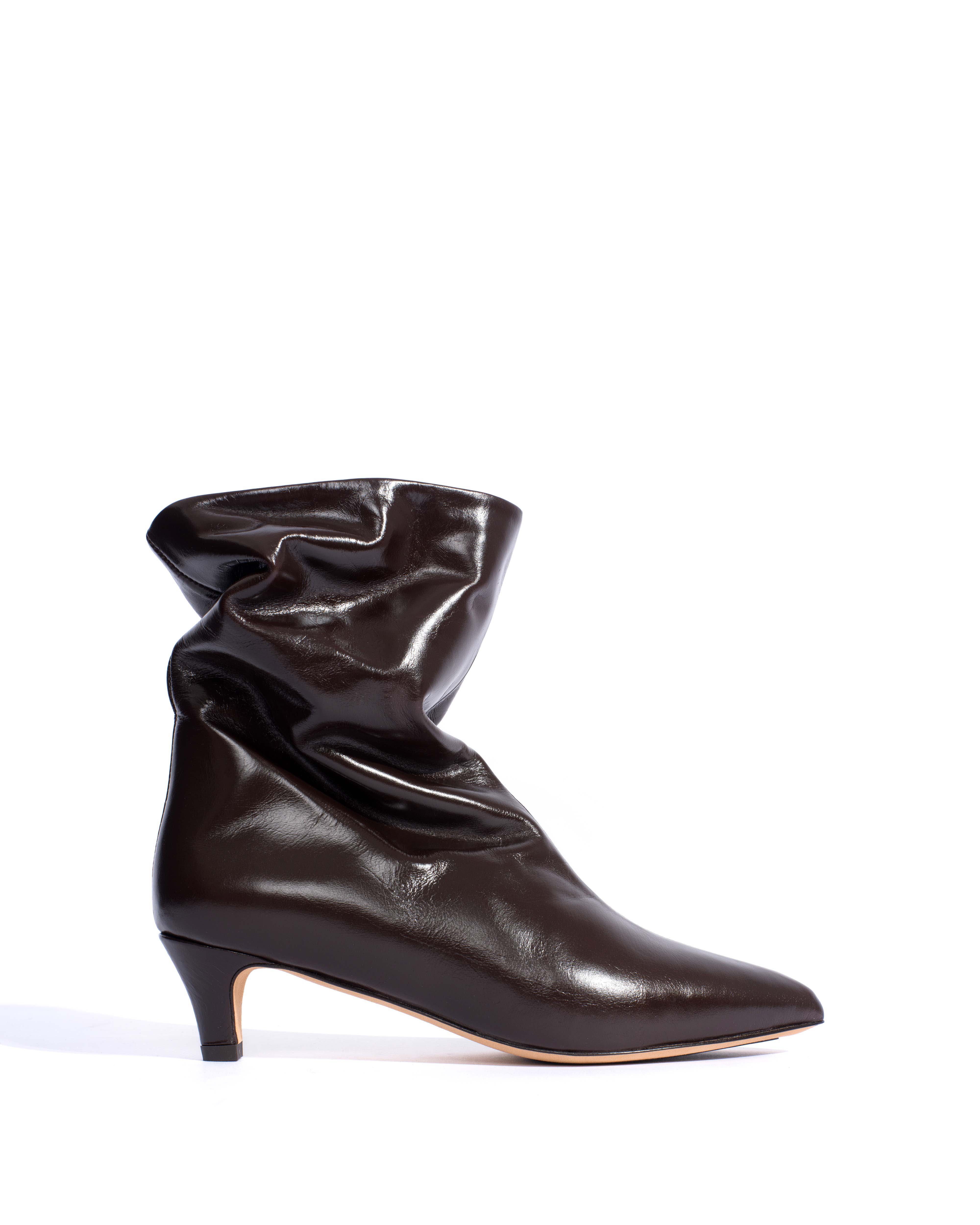 Sweeney 40 stiletto Crinkled soft calf Espresso brown