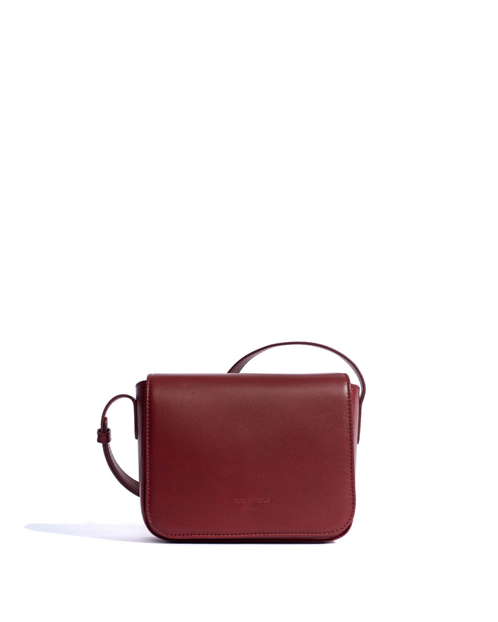 anonymous copenhagen Sicha interlace crossover bag Shiny lamb Pomegranate