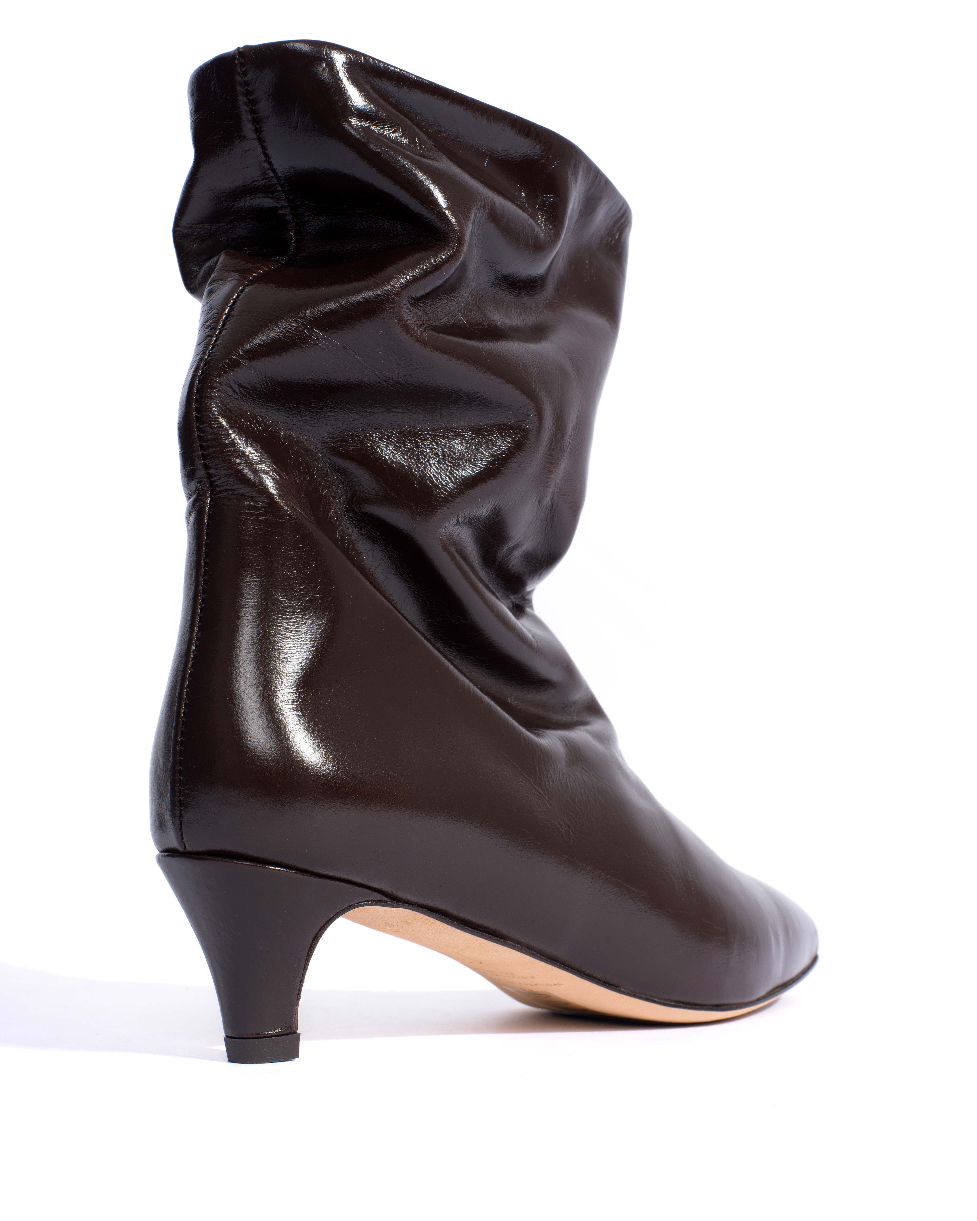 Sweeney 40 stiletto Crinkled soft calf Espresso brown