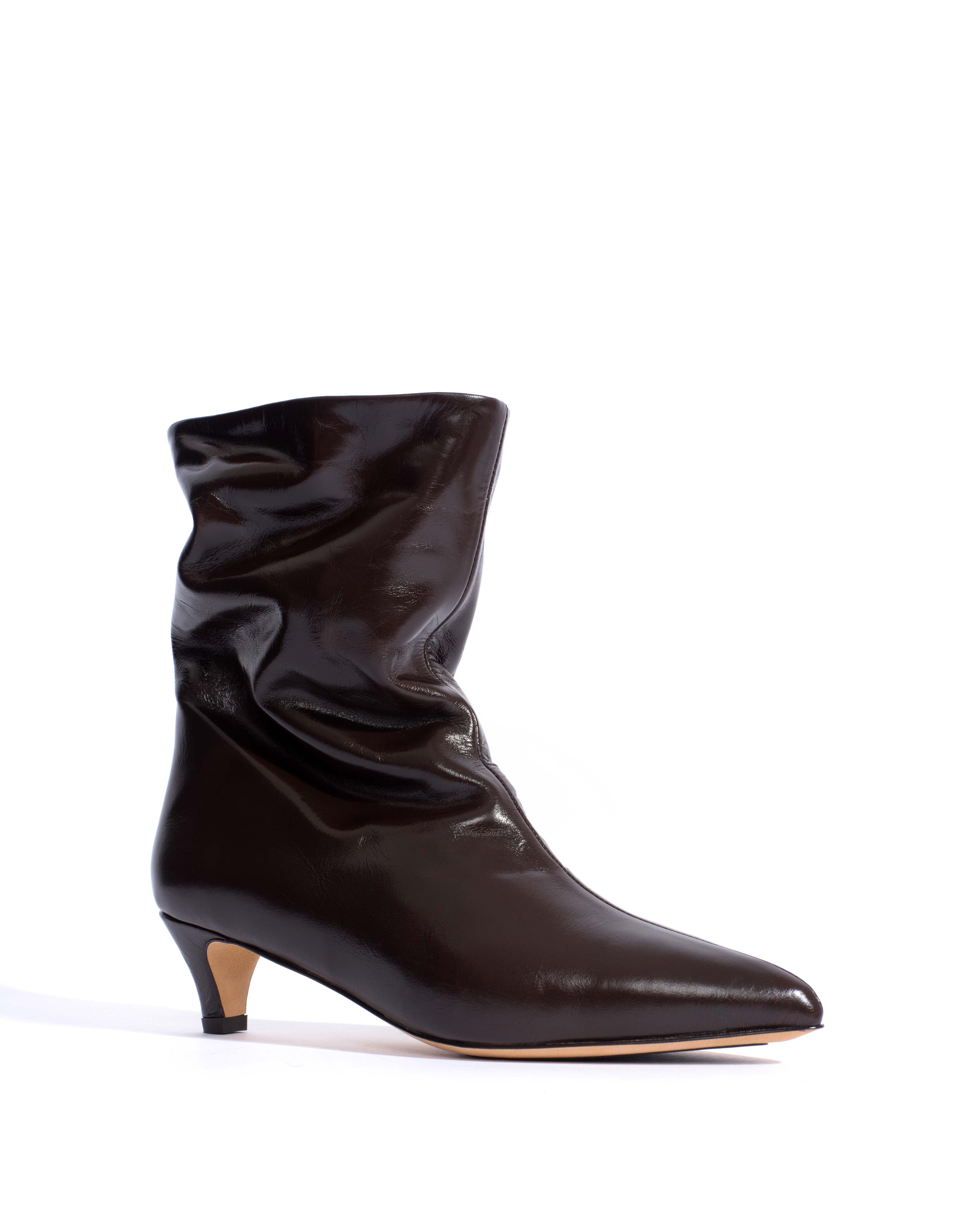 Sweeney 40 stiletto Crinkled soft calf Espresso brown