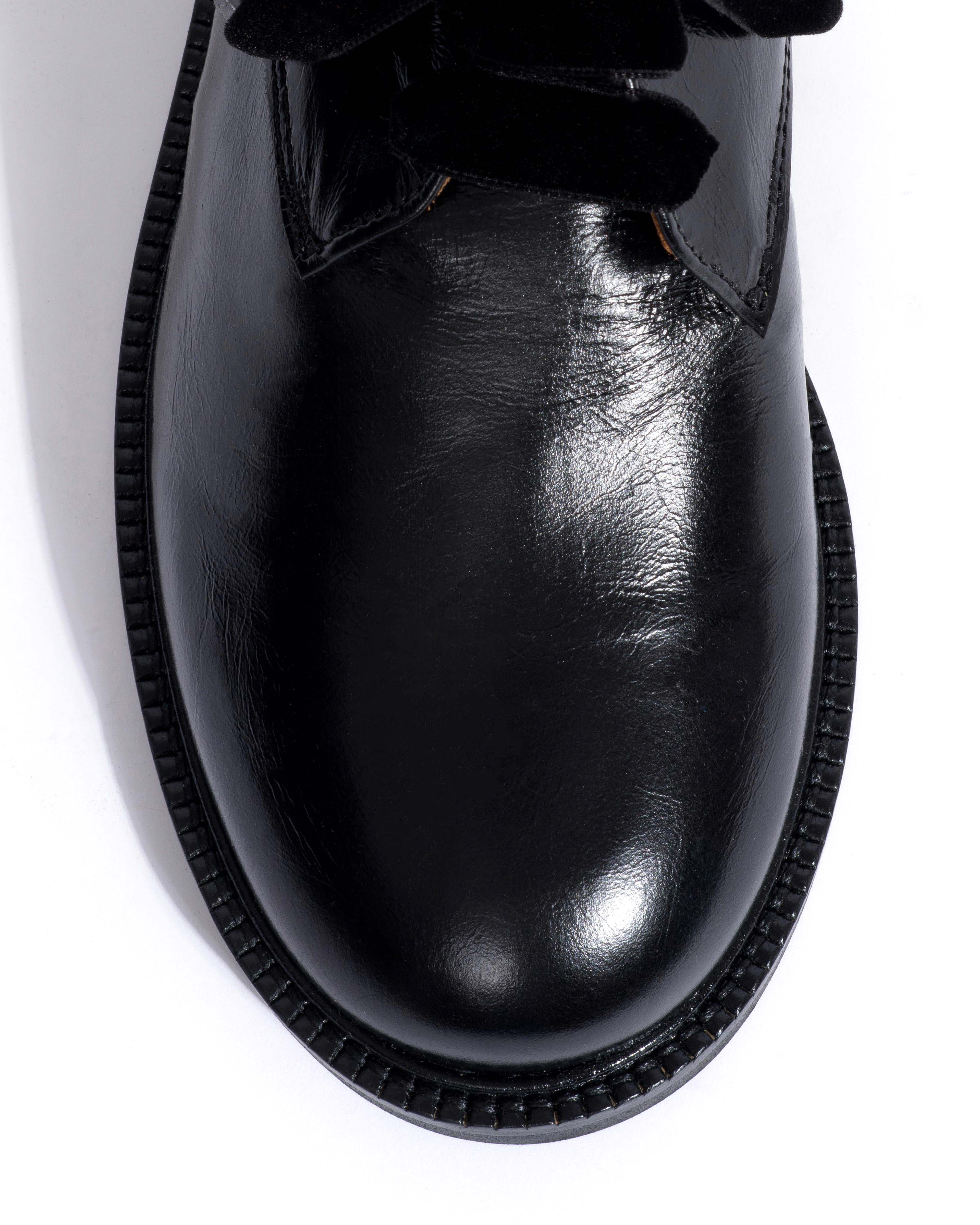 Derb Crinkled soft calf Black