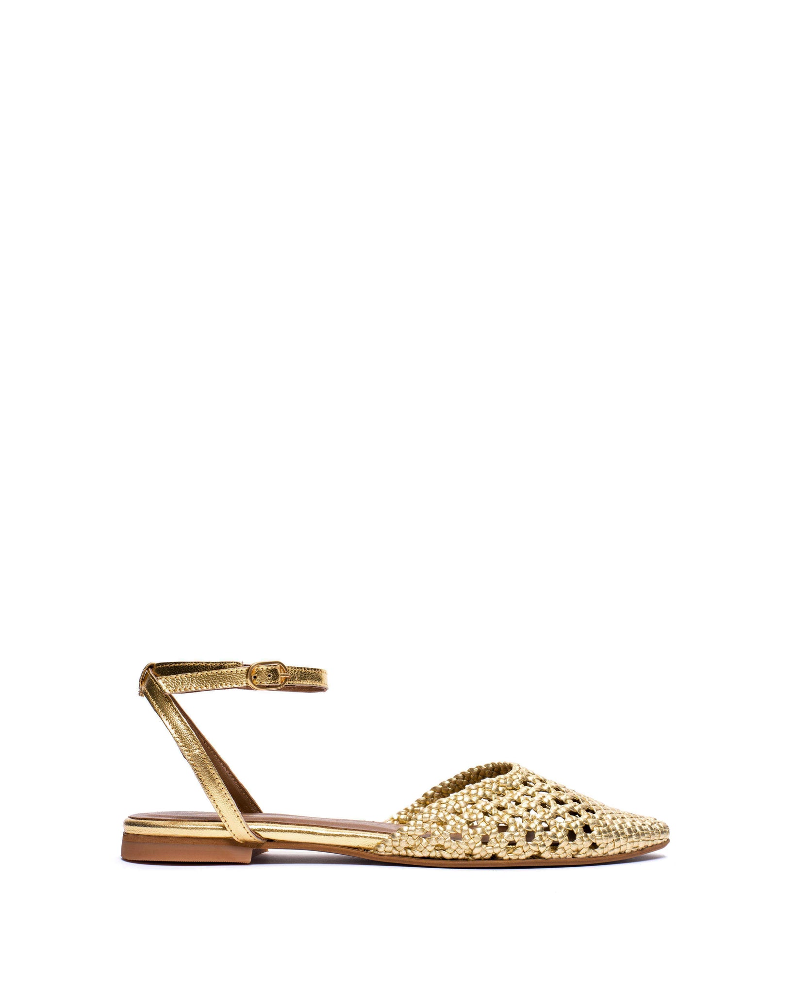 Senara 10 Hand-braided leather Gold - Anonymous Copenhagen