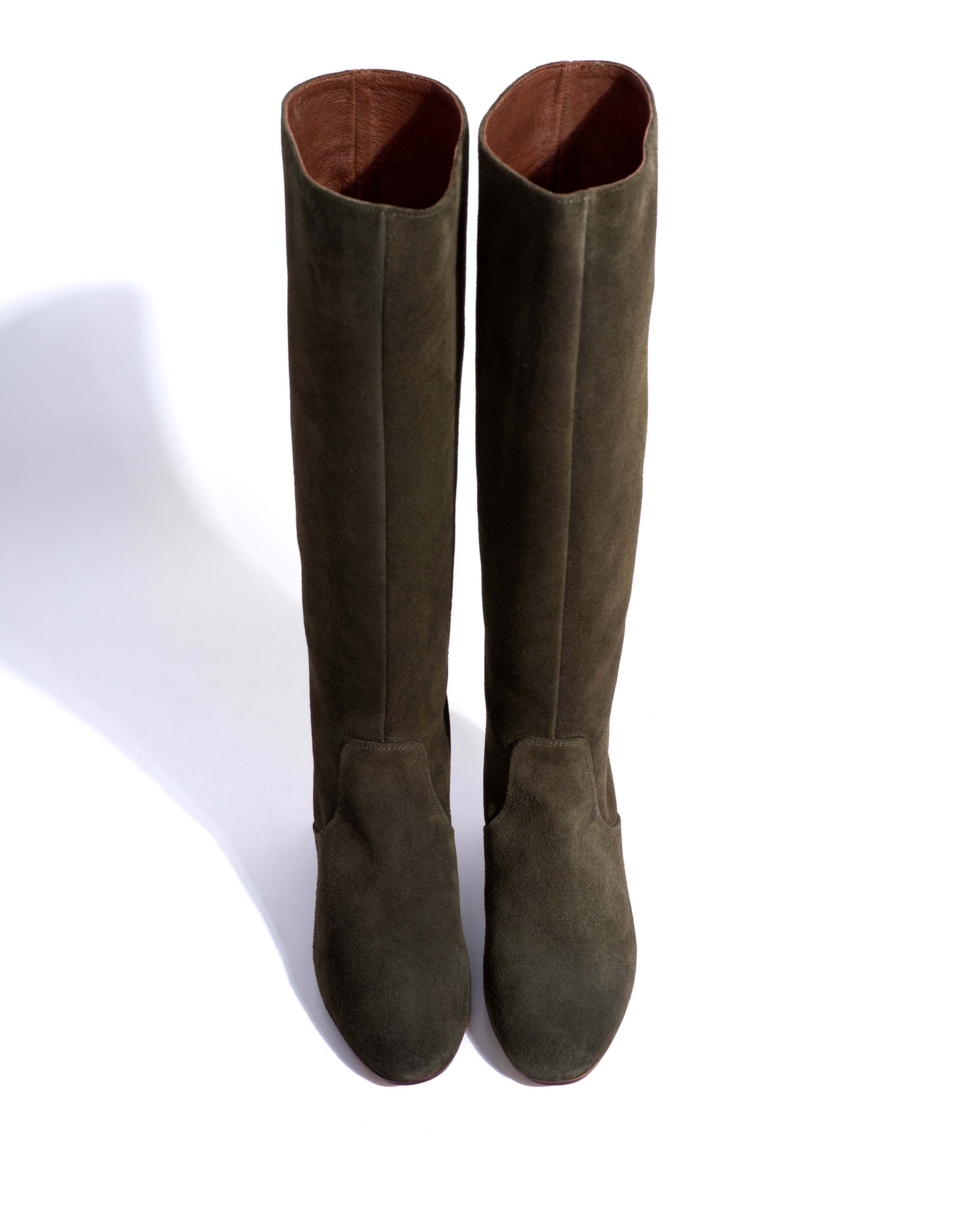 Henriette 60 Calf Suede Moss Green