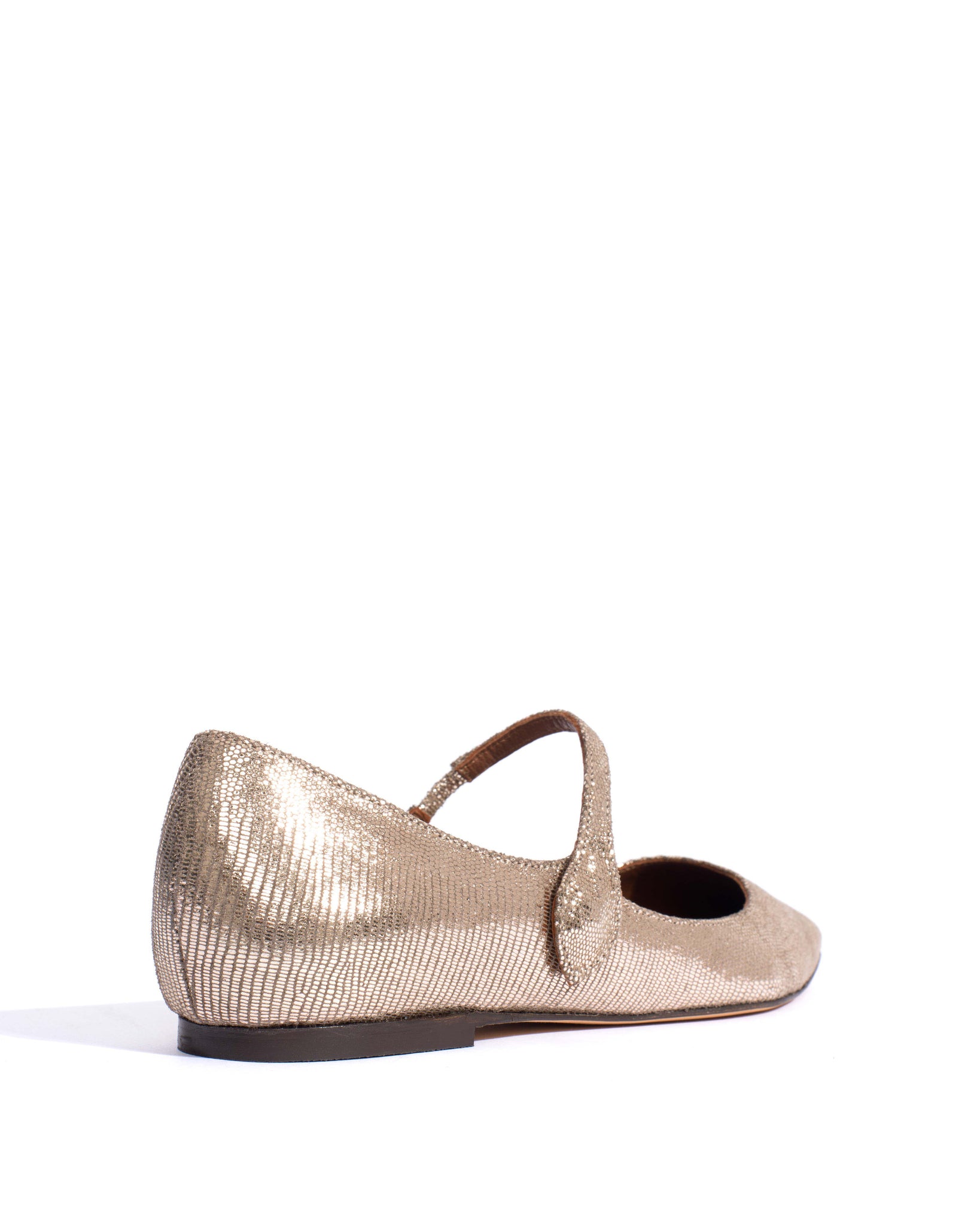Fifi Lizard metallic goat Vintage champagne