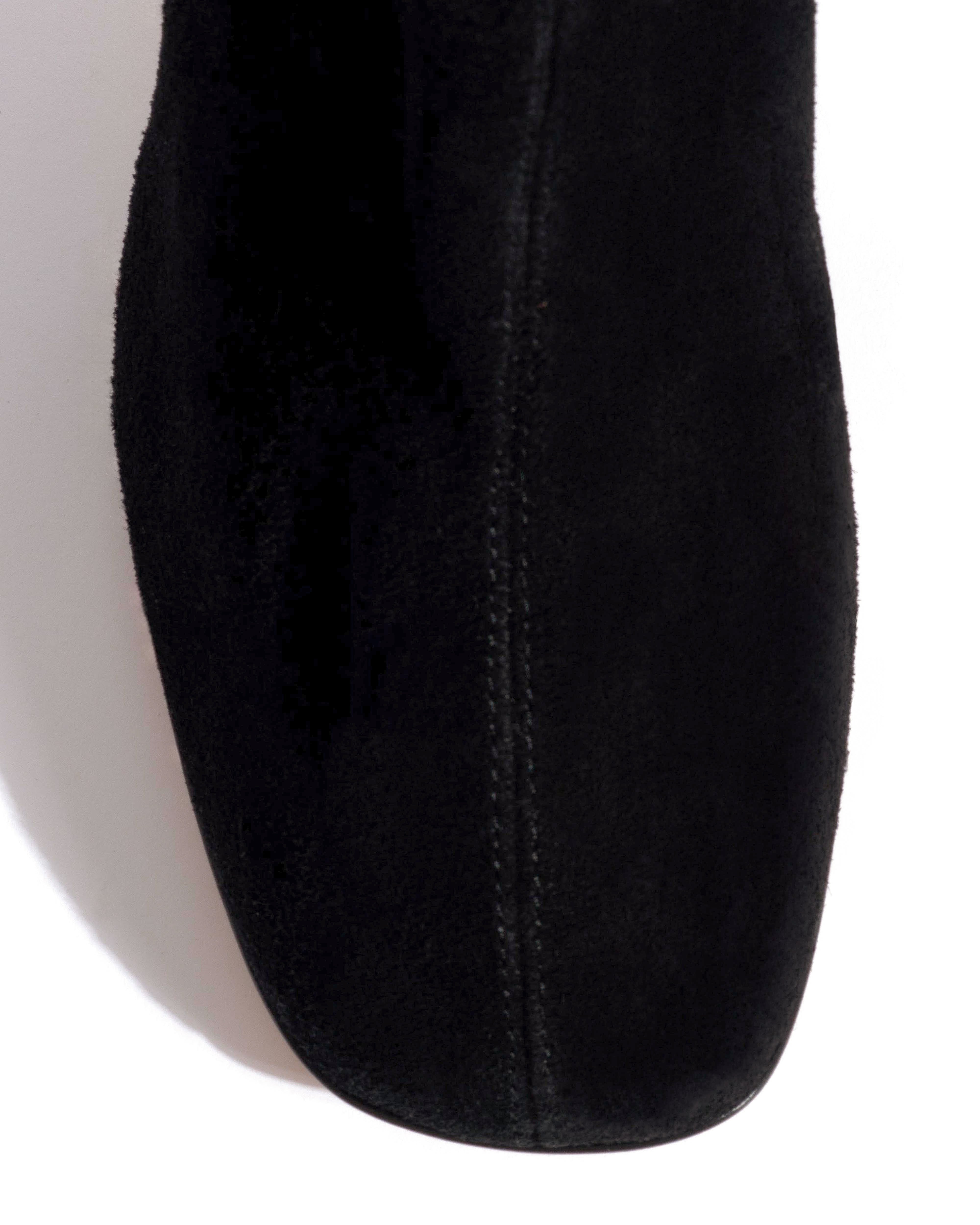 Adriana 80 Calf suede Black