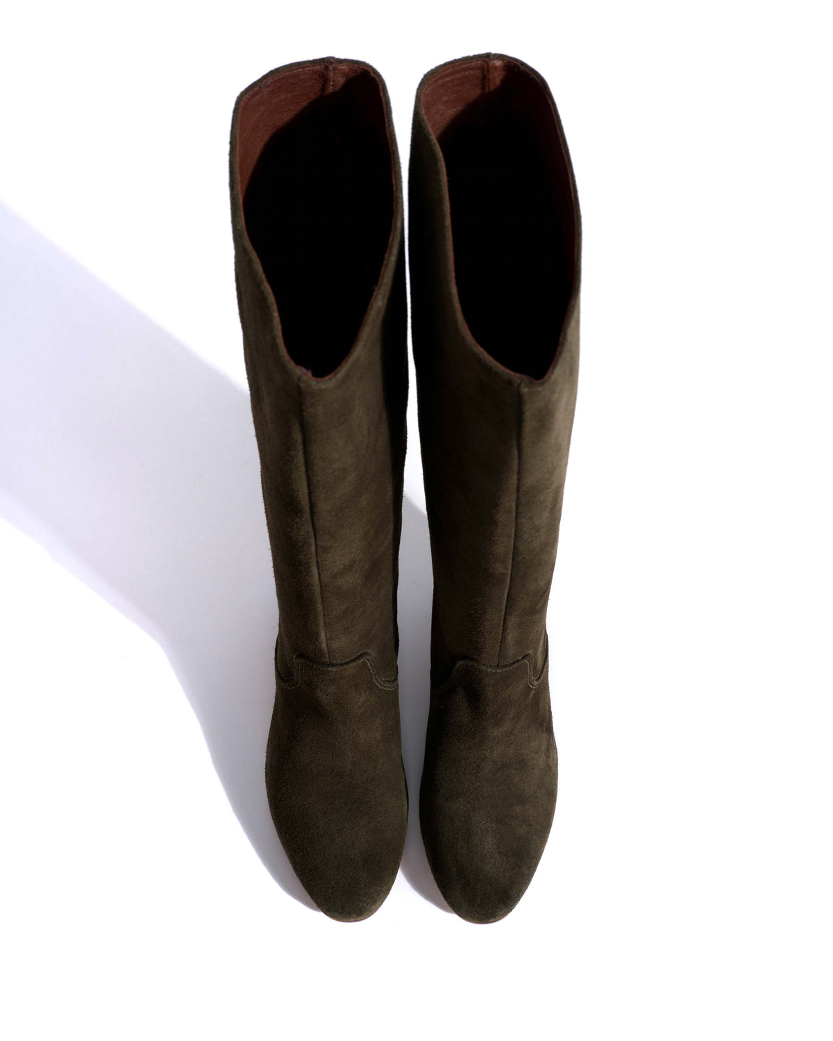 Henriette Calf suede Moss green