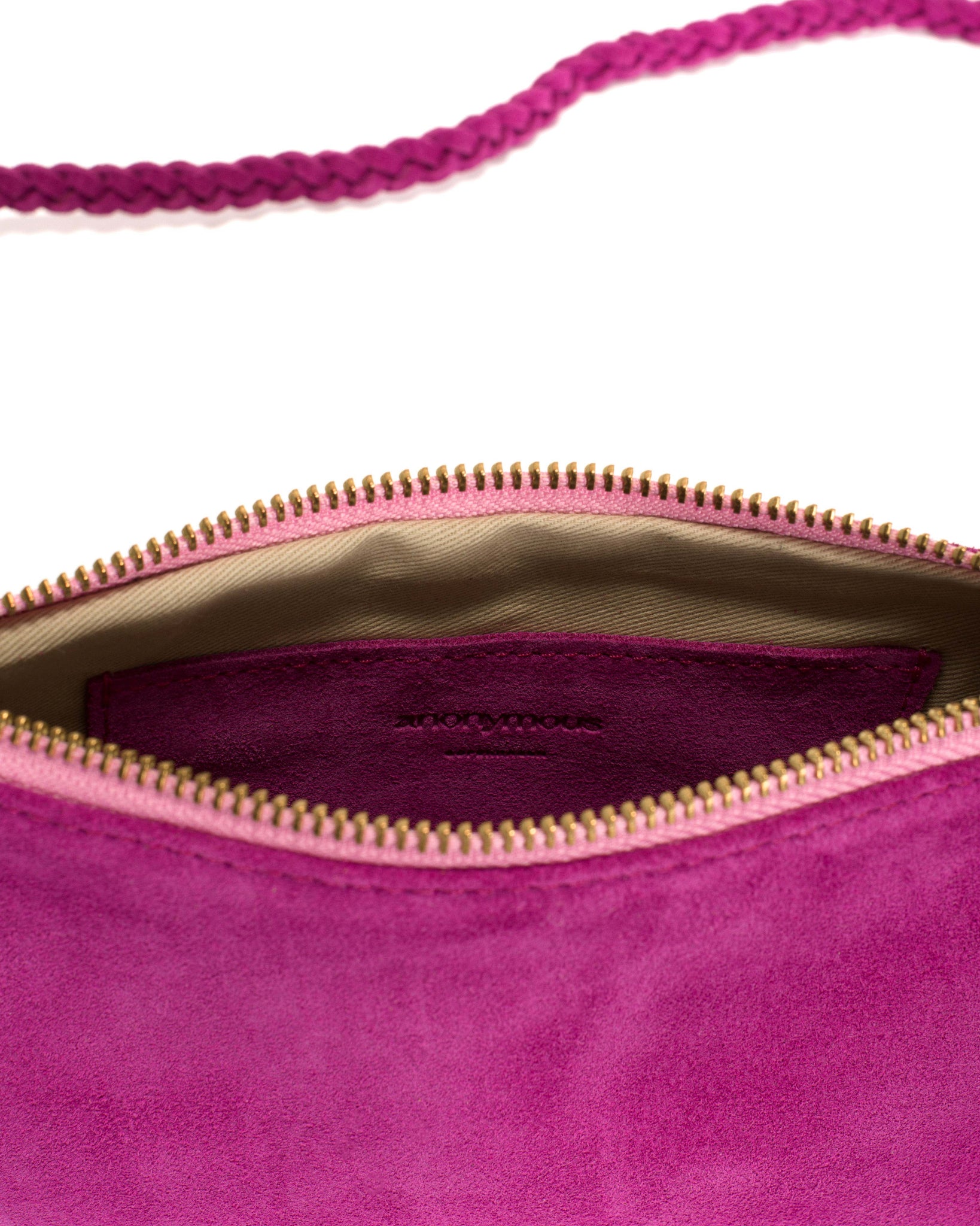 Thinna clutch Calf suede Raspberry - Anonymous Copenhagen