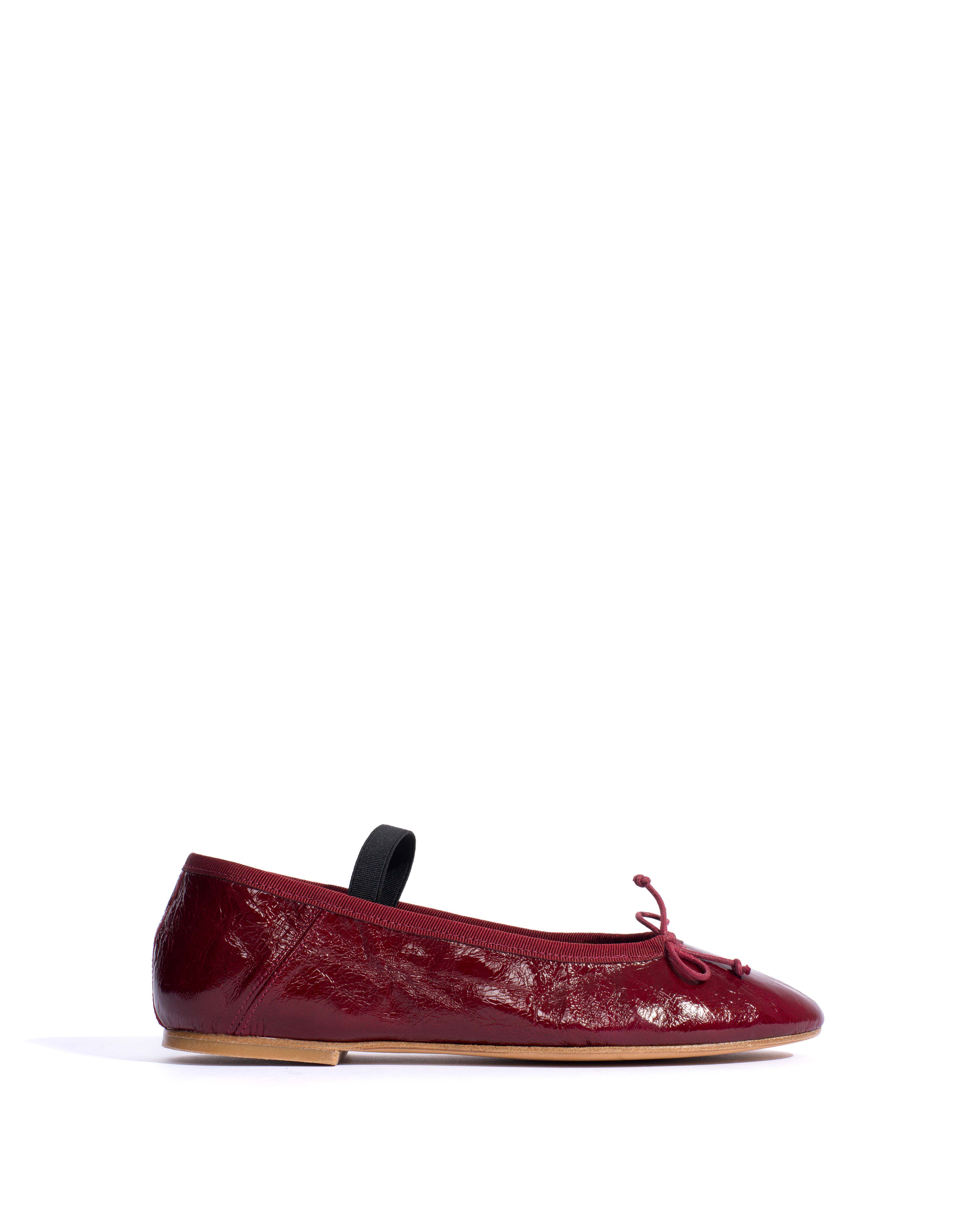 Rhina Crinkled polished goat Pomegranate