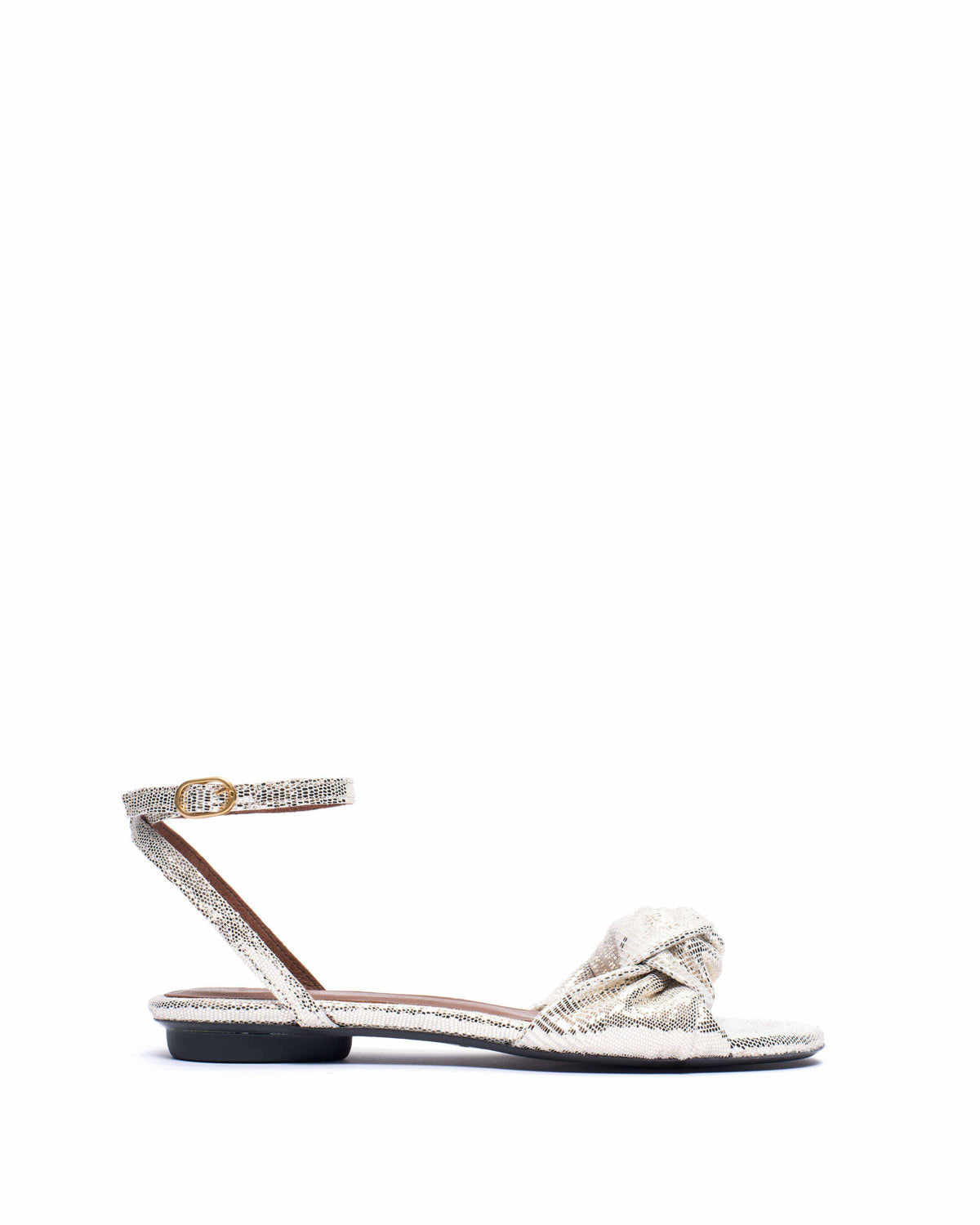 Aliza 10 Lizard metallic goat Champagne