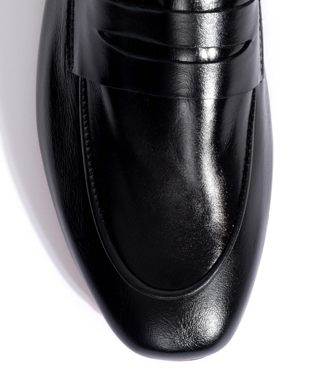 Lindsay Crinkled polished goat Black