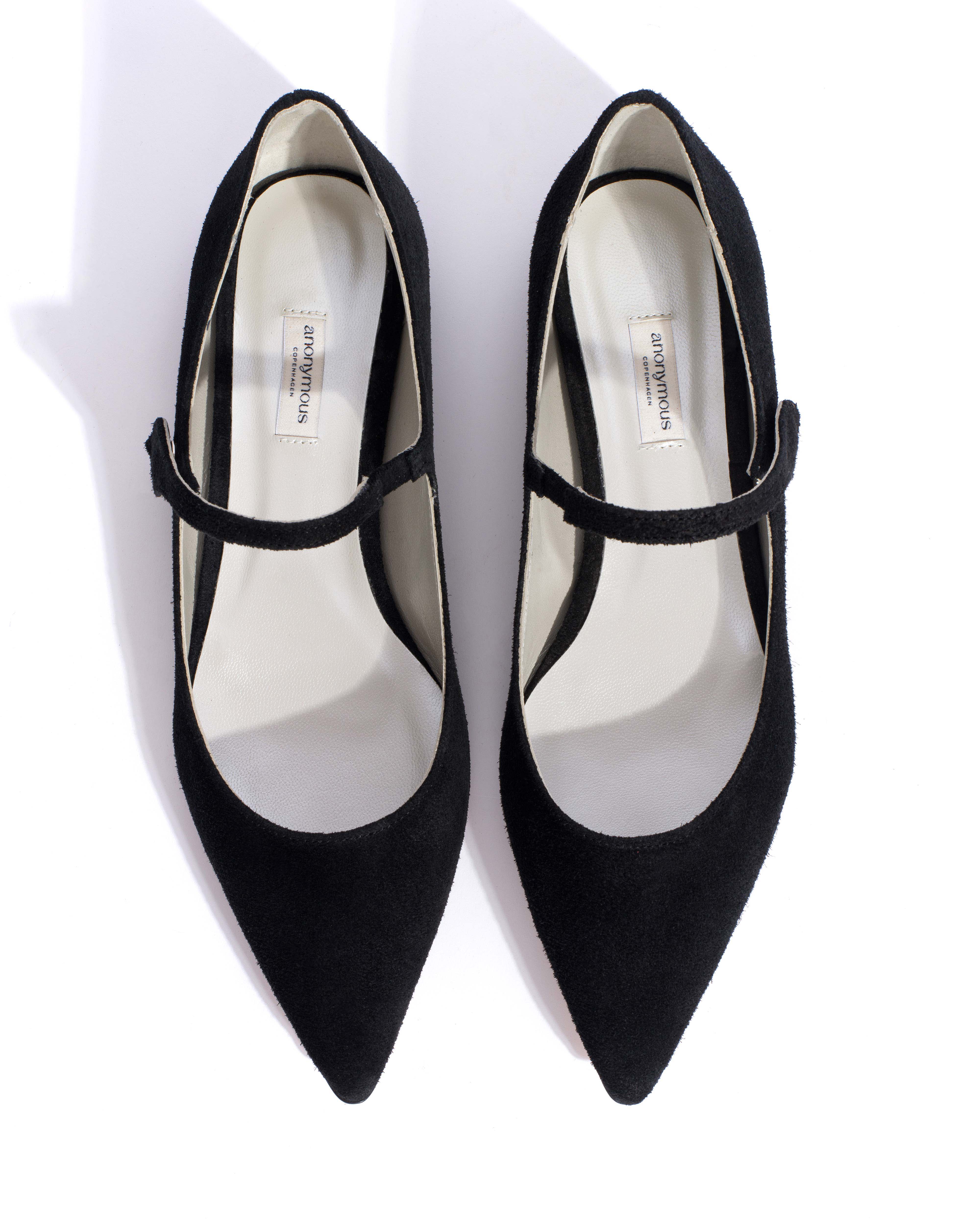 Fifi Calf suede & lining Black & silver