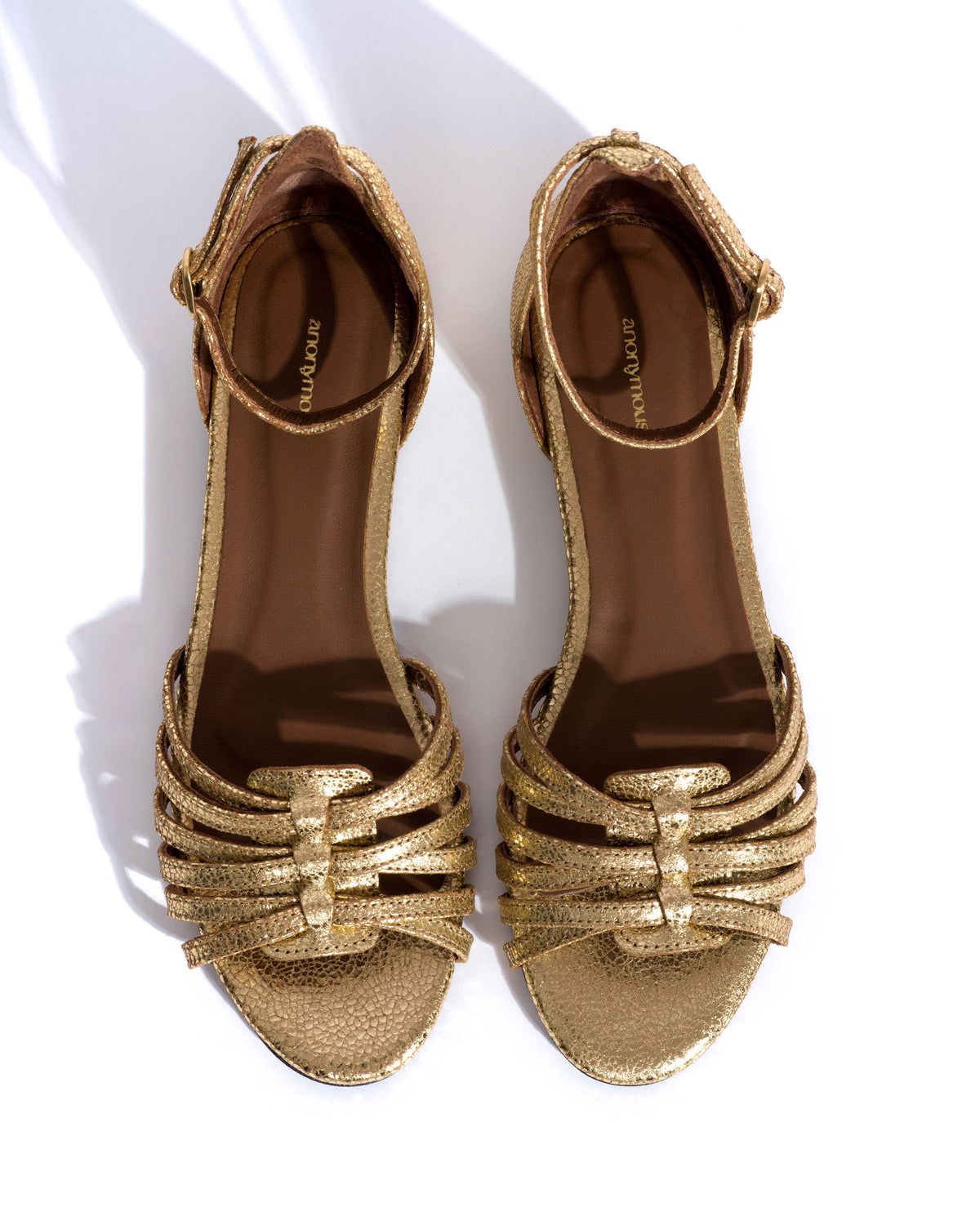 Mareike 10 Crackled metallic goat Gold