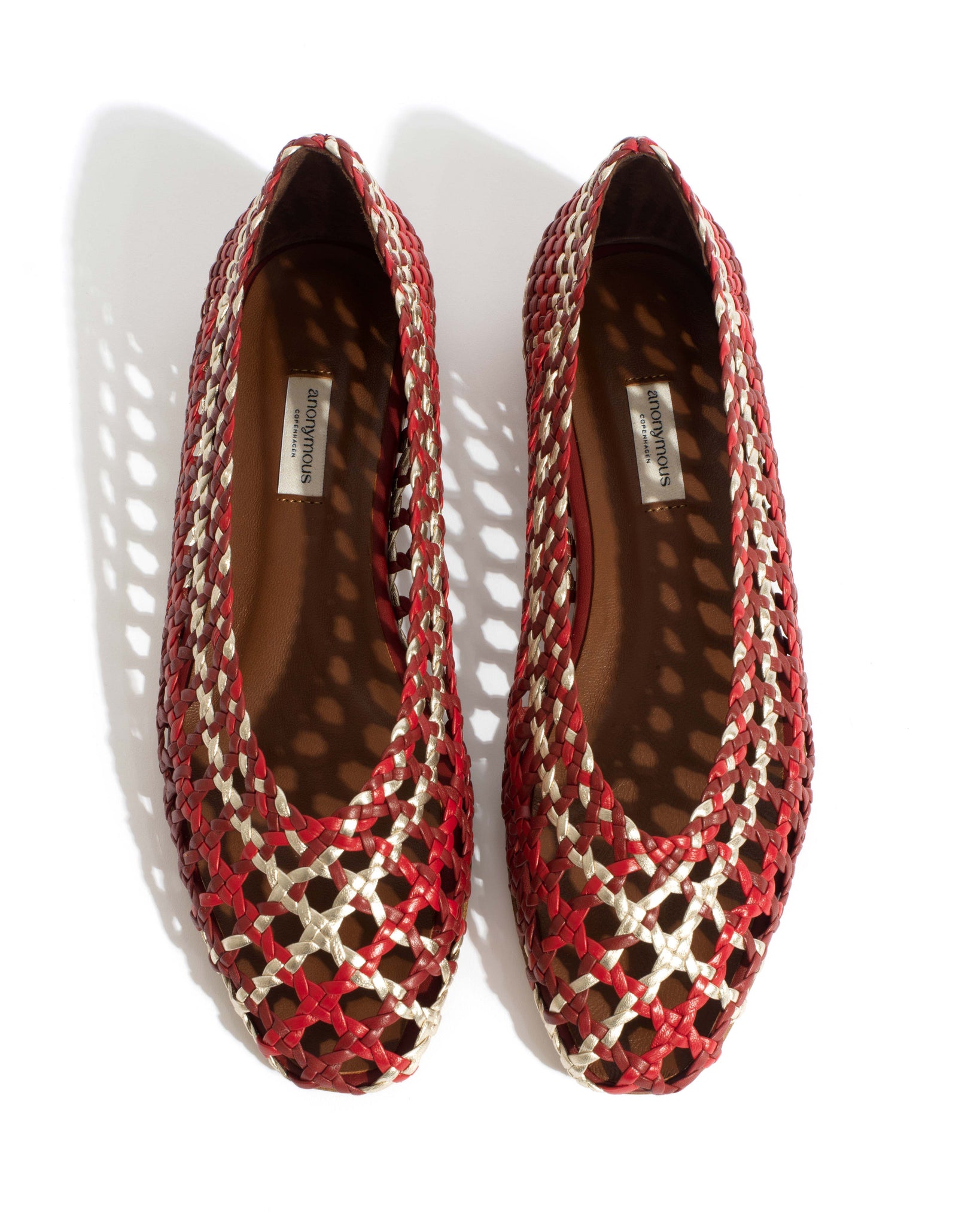 Sessi 10 Hand-braided leather Pomegranate mix