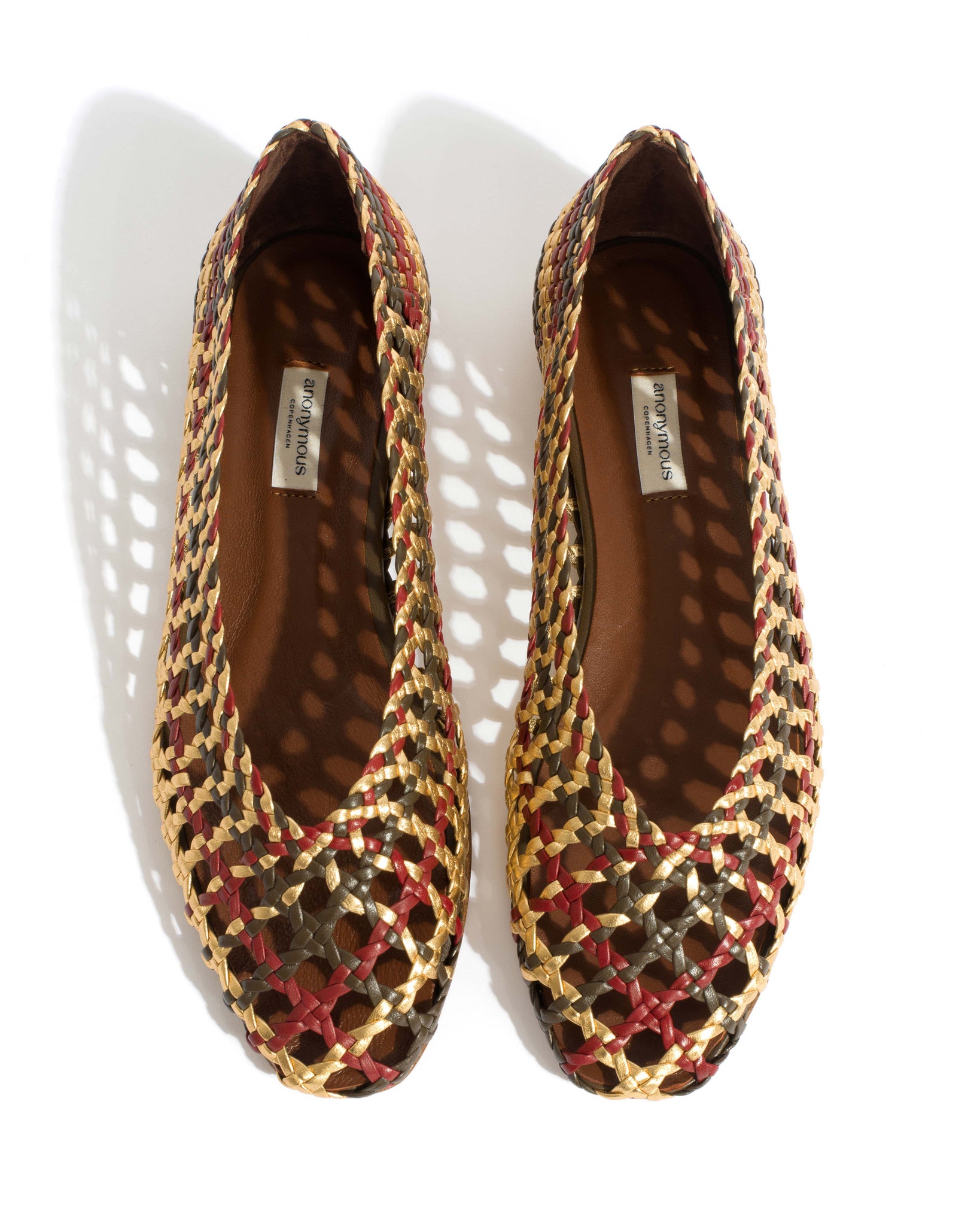 Sessi 10 Hand-braided leather Olive green mix