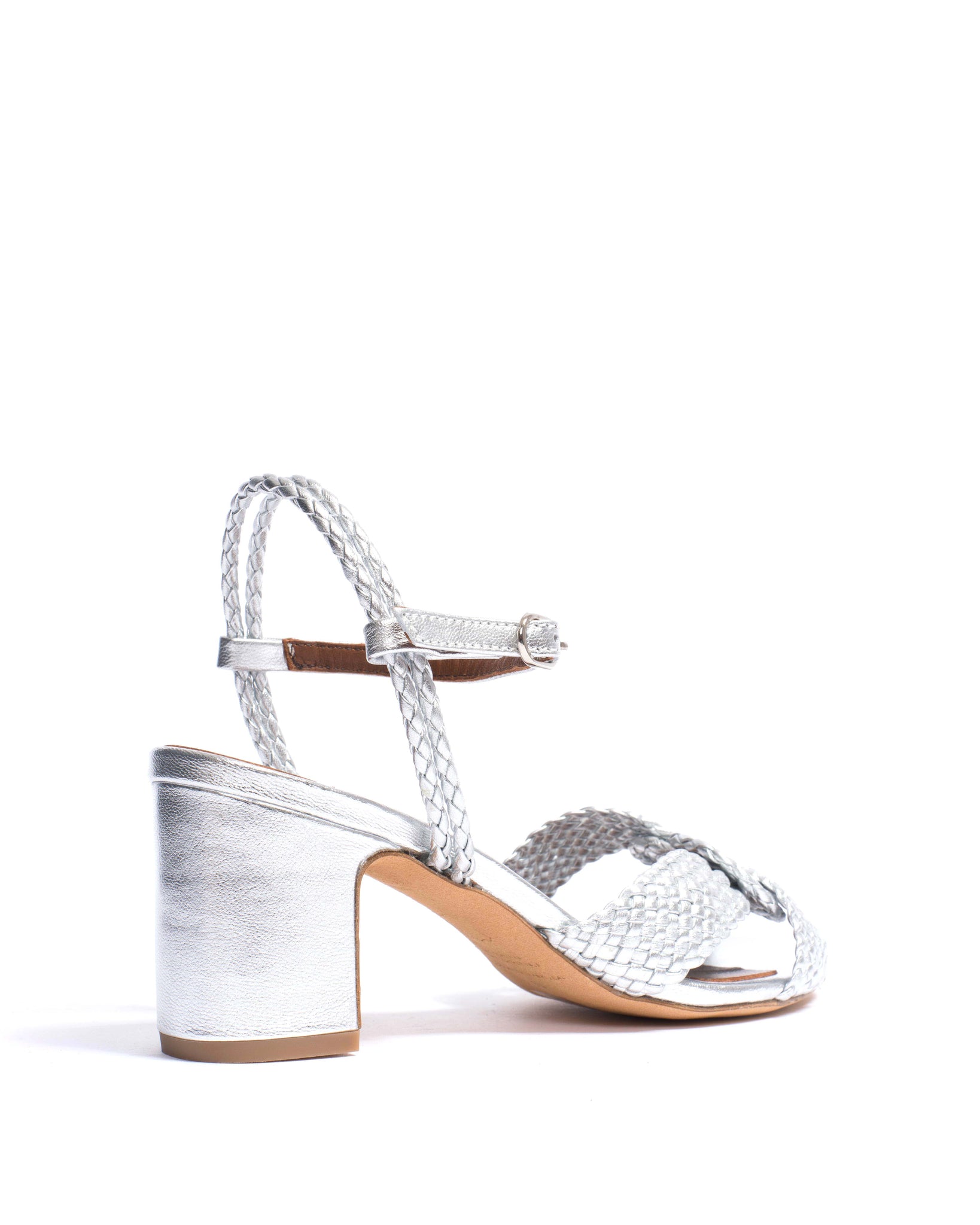 Dilaya 55 Hand-braided leather Silver