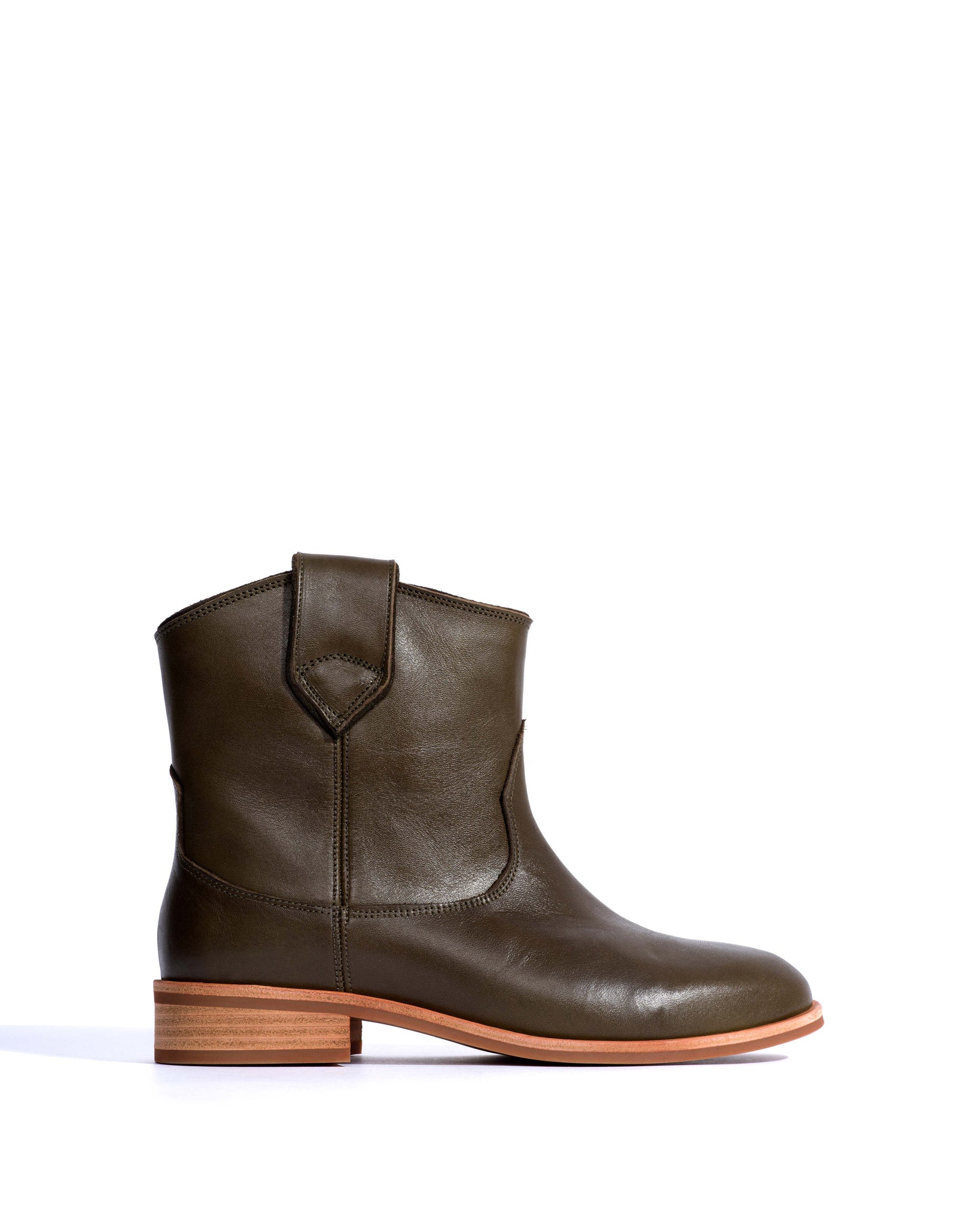 Monja Vegetal soft calf Forrest green - Anonymous Copenhagen Ankle boots