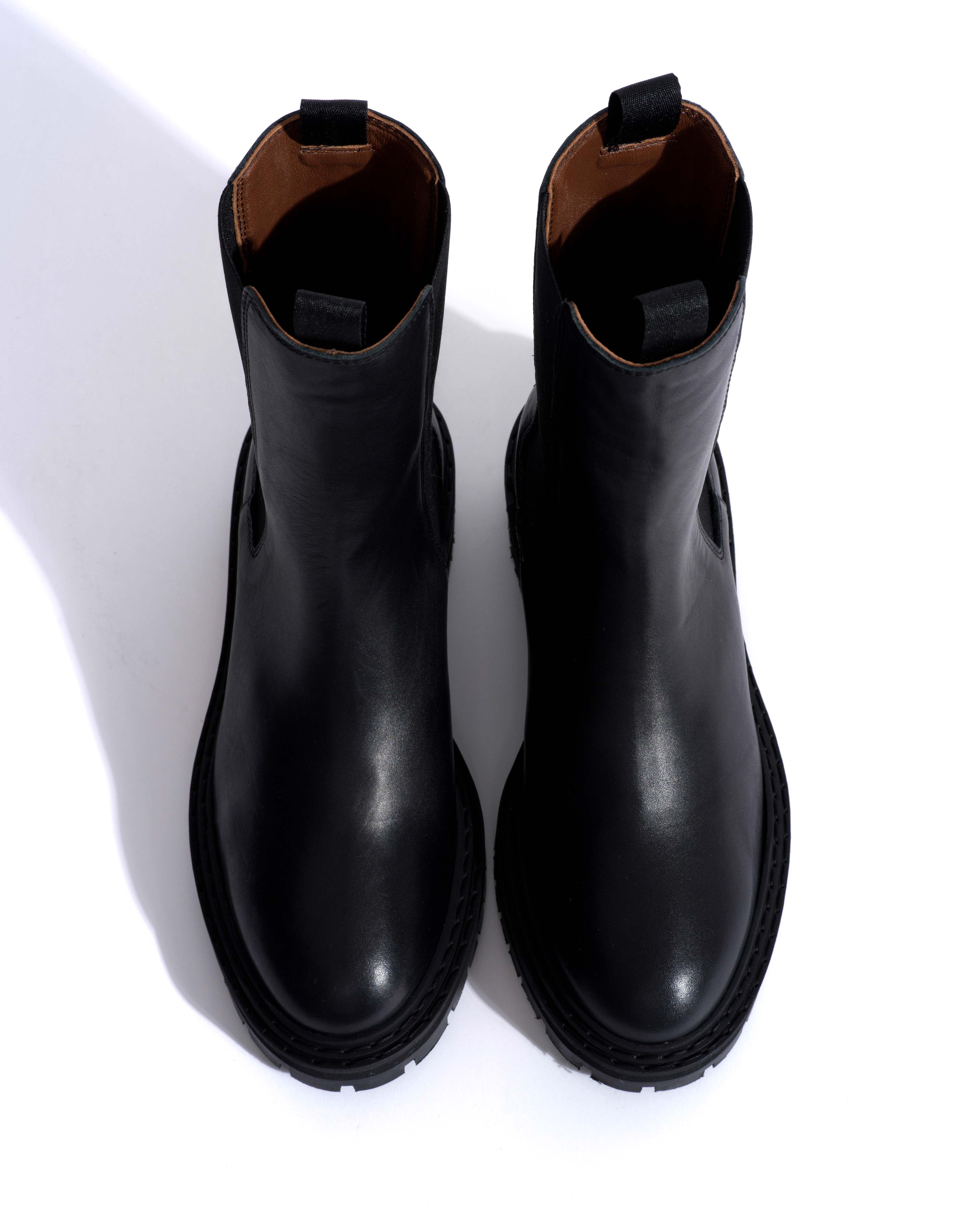 Haily high cut Soft calf Black