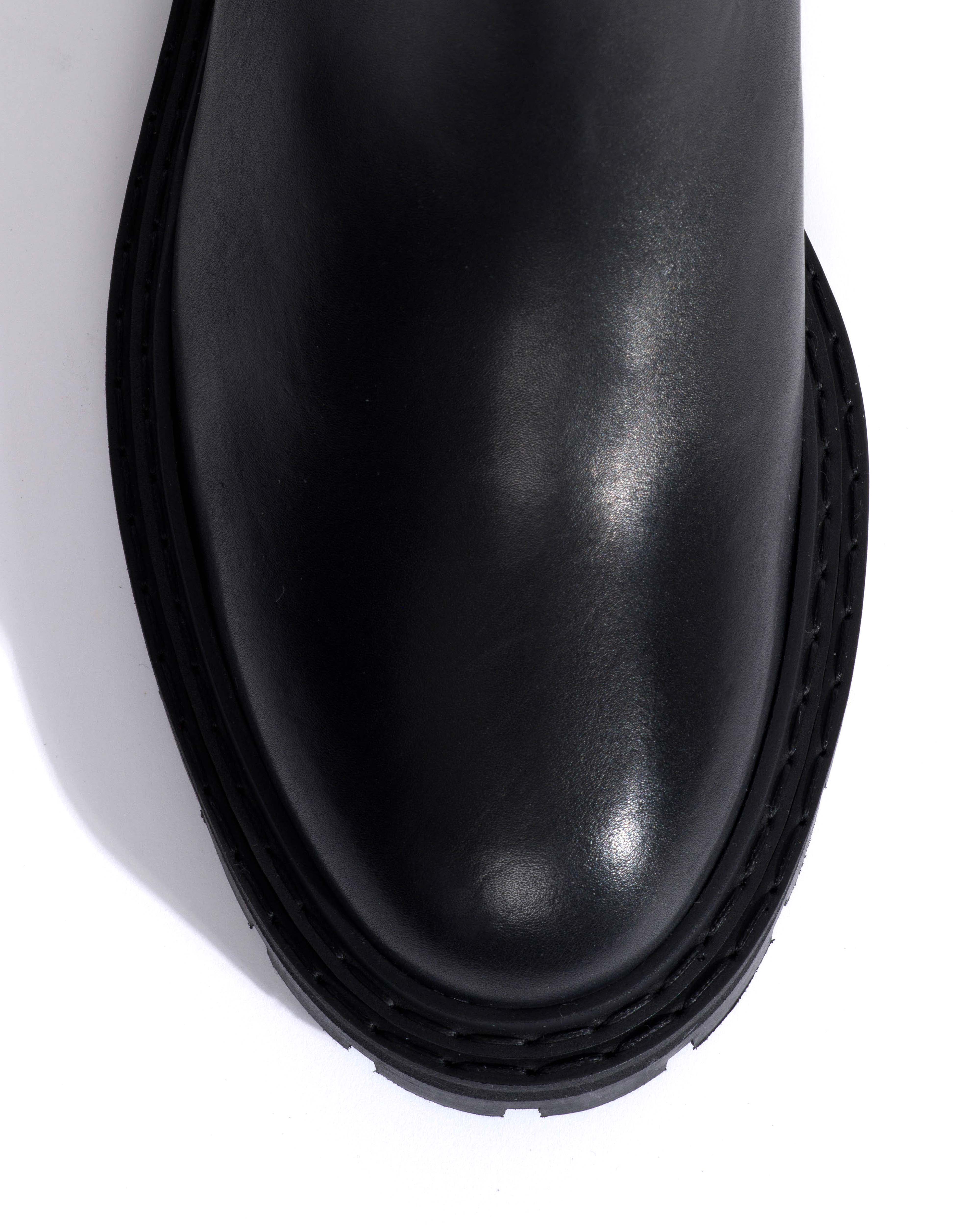 Haily high cut Soft calf Black
