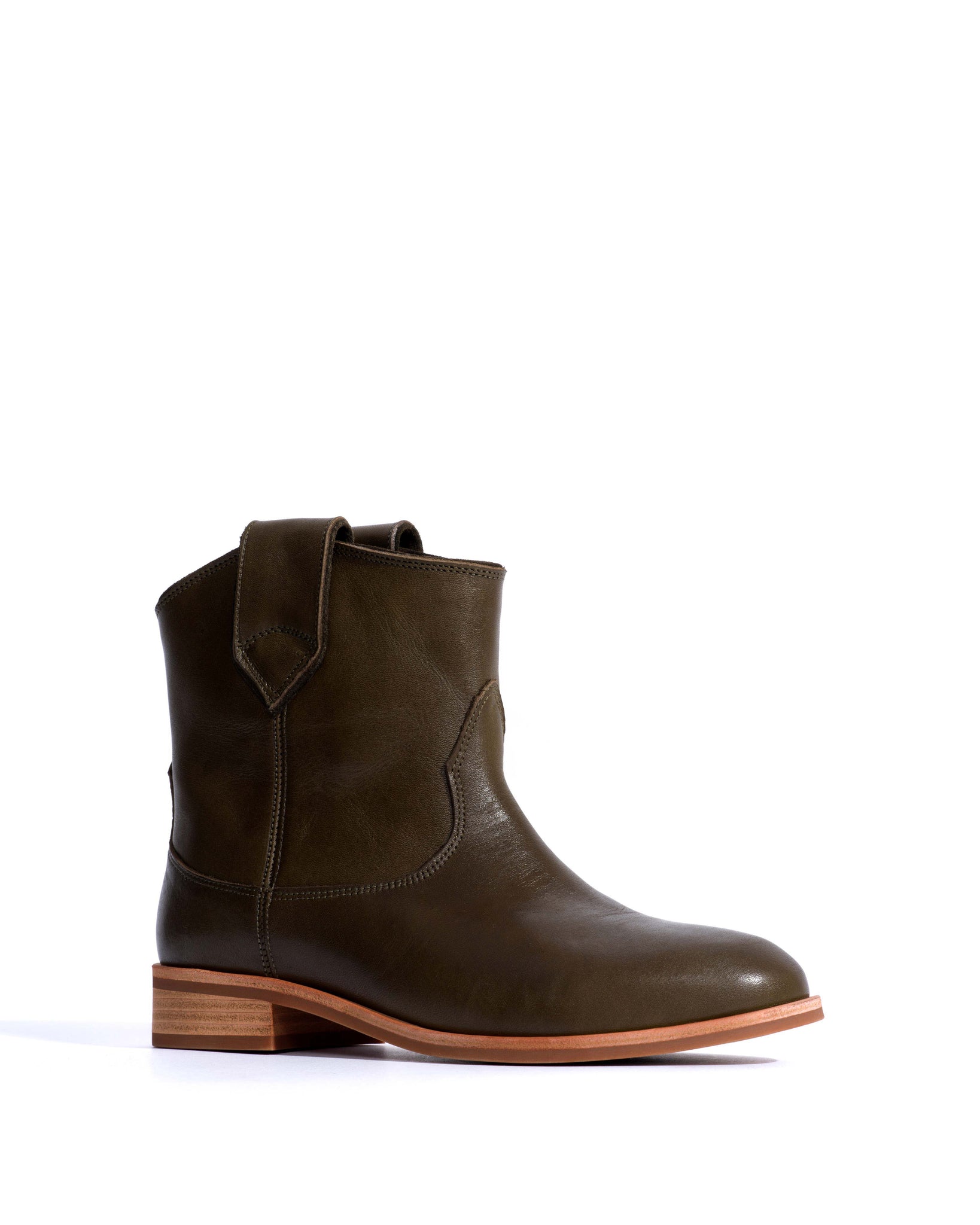 Monja Vegetal soft calf Forrest green - Anonymous Copenhagen Ankle boots