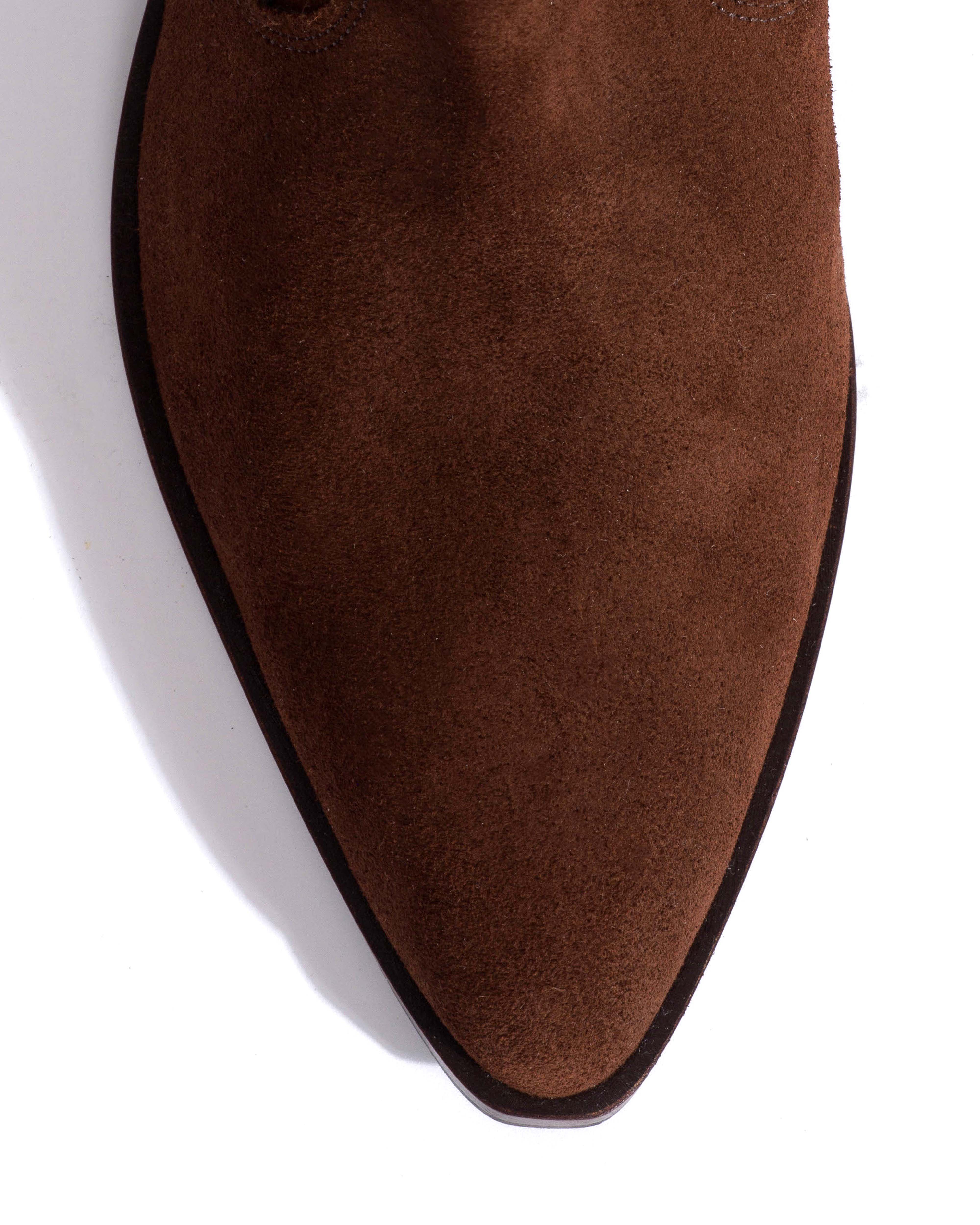 Saseline 35 Calf suede Chocolate