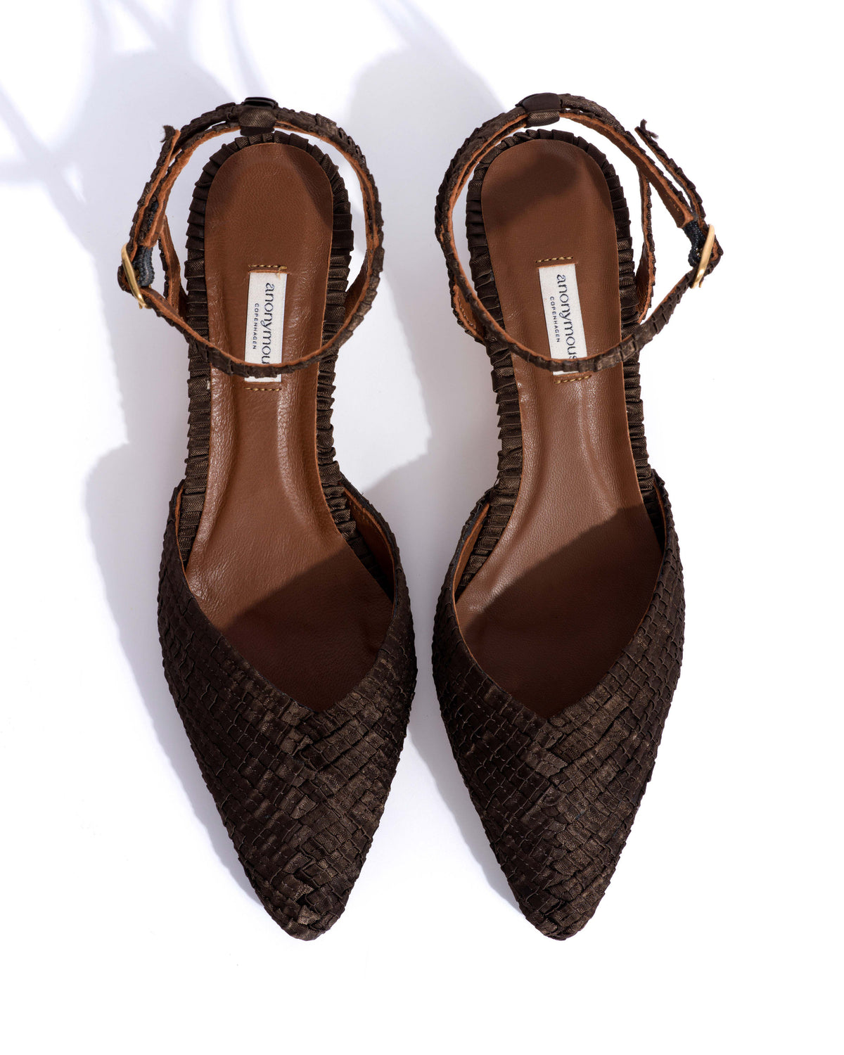 Givia 40 Pleated satin Espresso brown