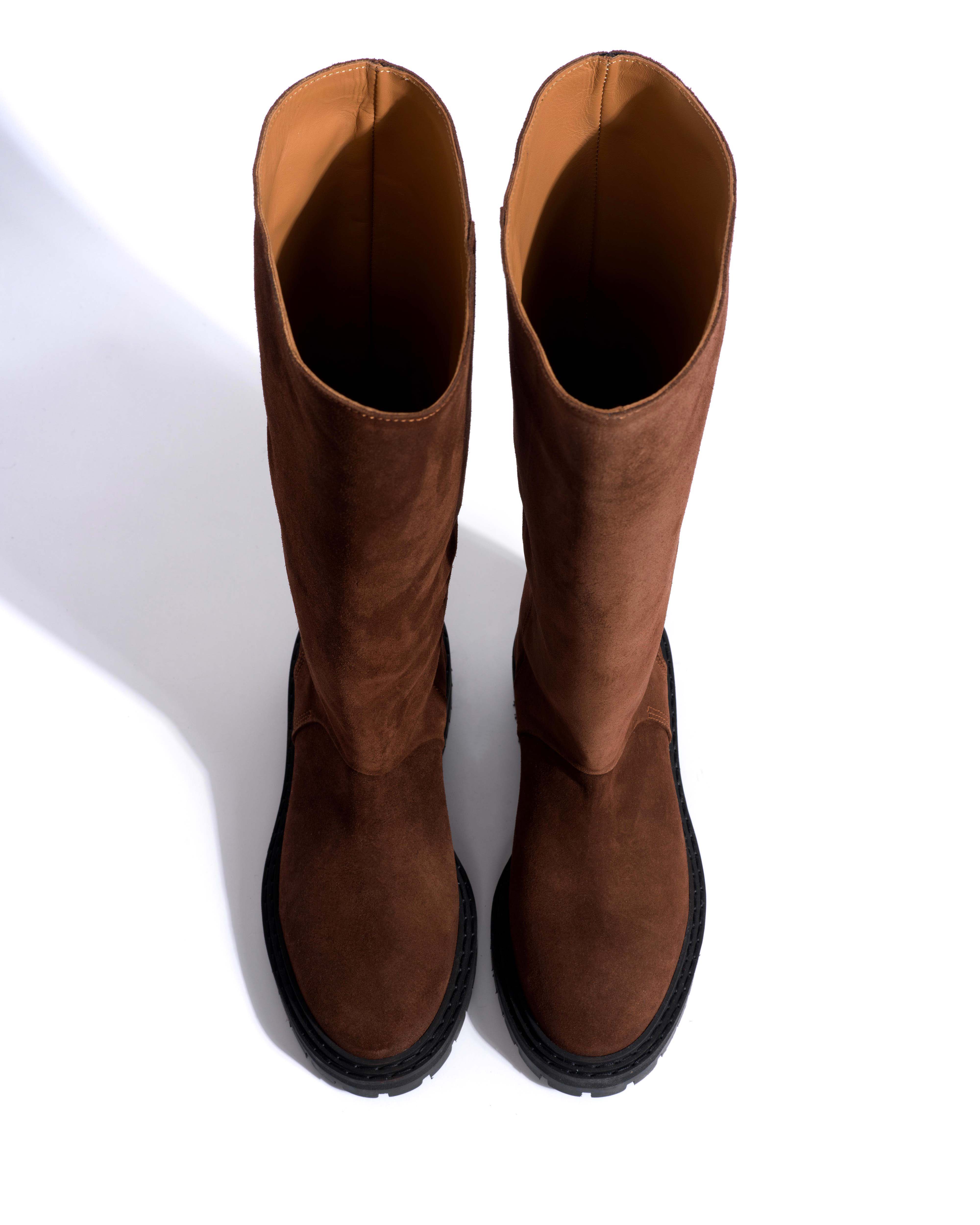 Vivian Calf suede Chocolate