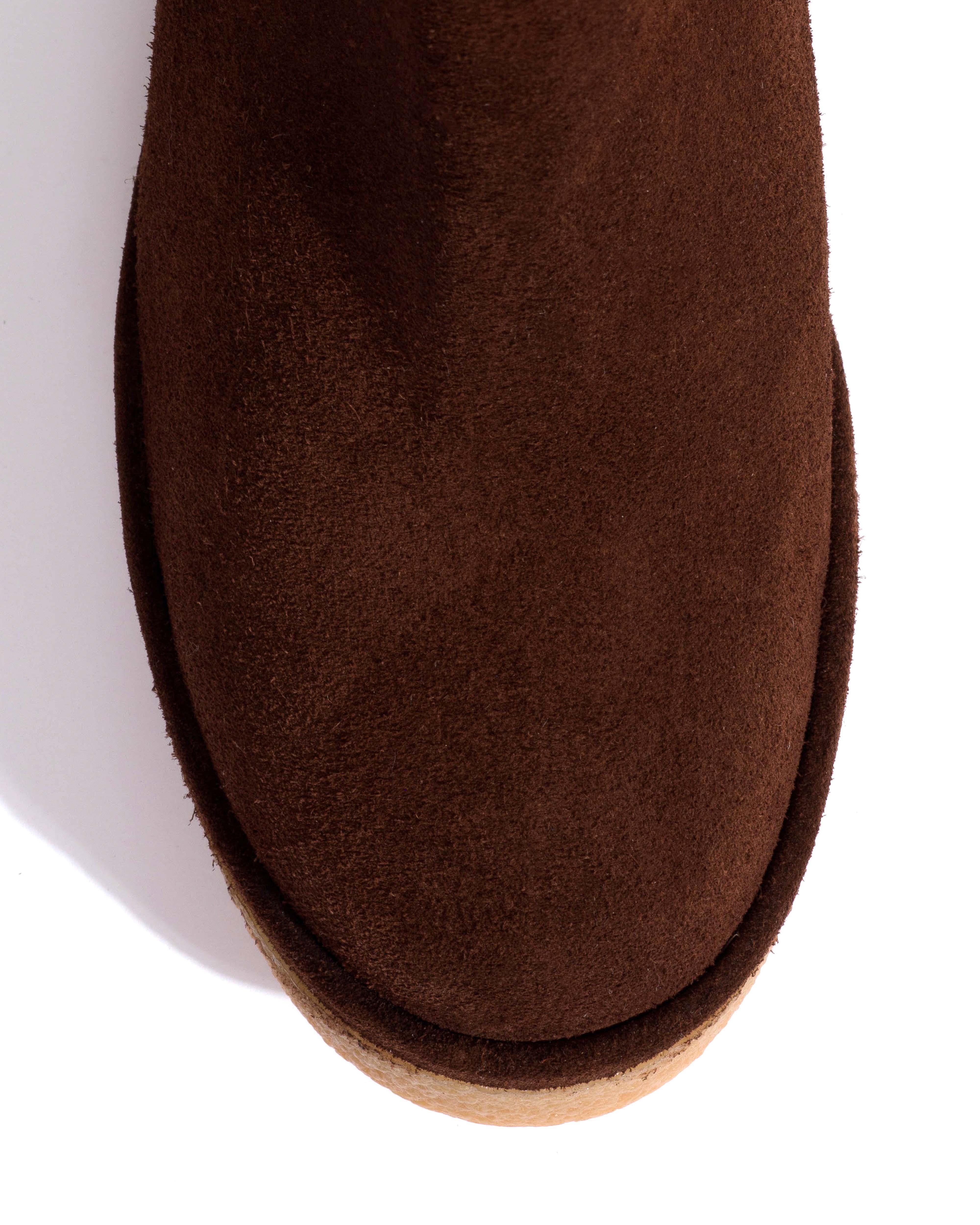 Laurell 65 platform Calf suede & sole Chocolate & natural