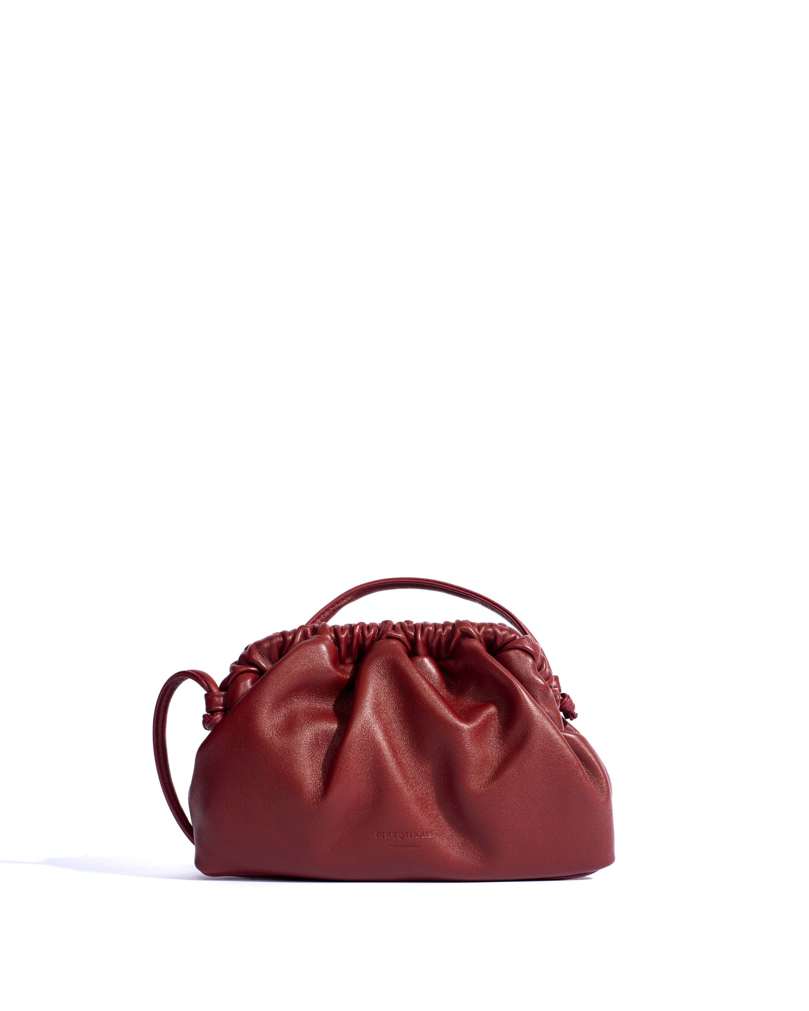 Hally petite cloud bag Shiny lamb Pomegranate