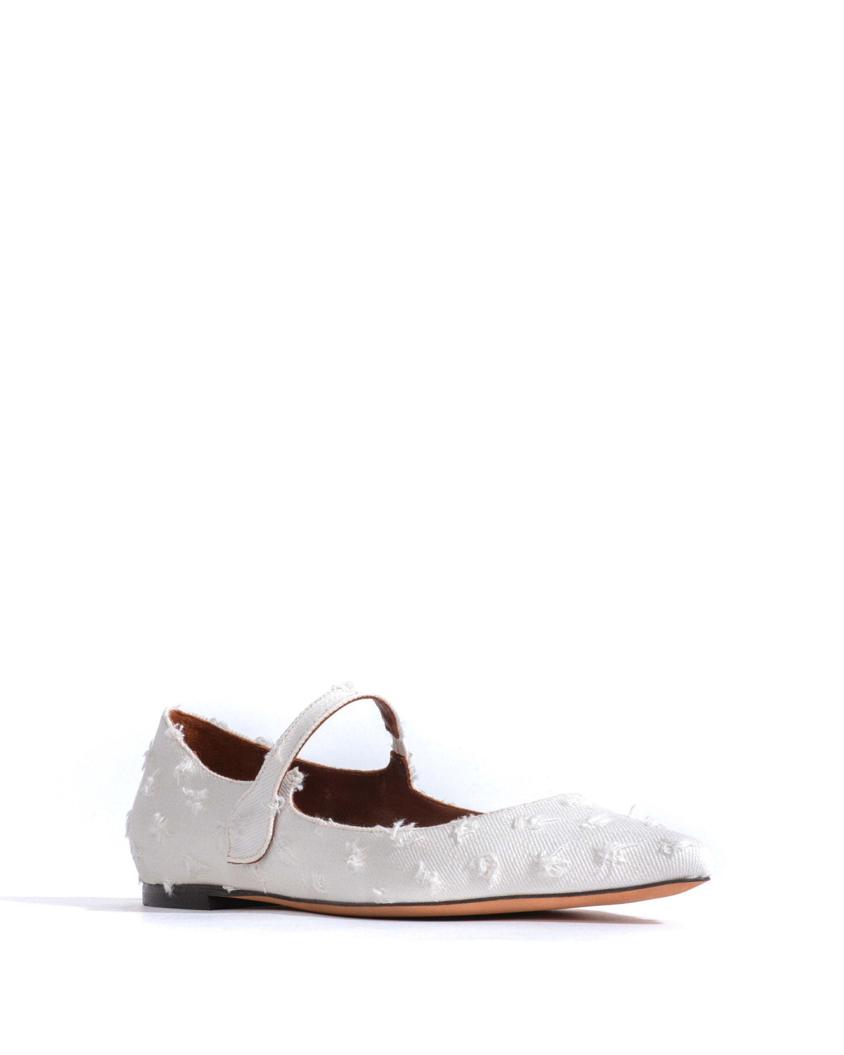 Fifi Denim Distressed washed white