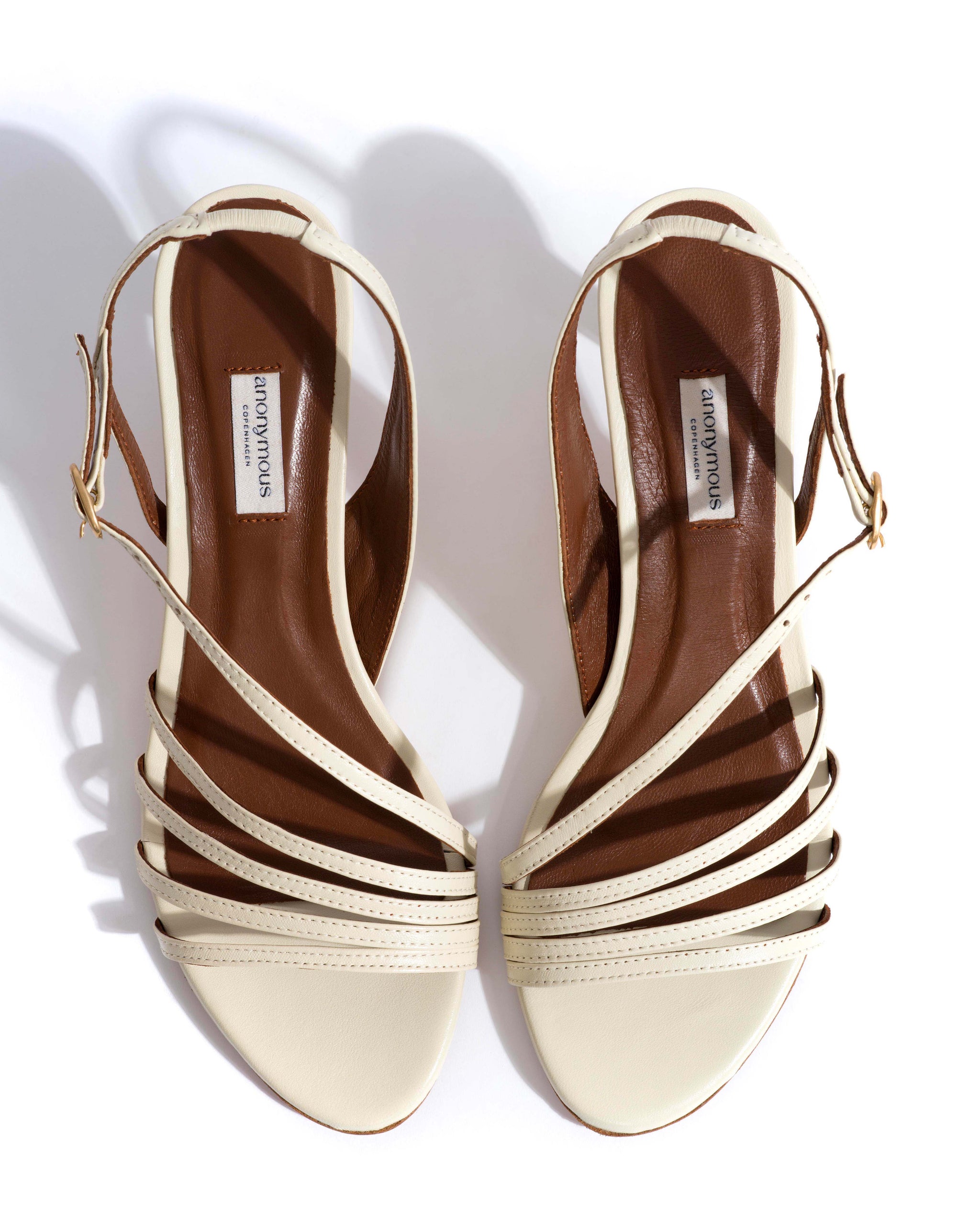 Naia 55 Shiny lamb White sand - Anonymous Copenhagen Heels