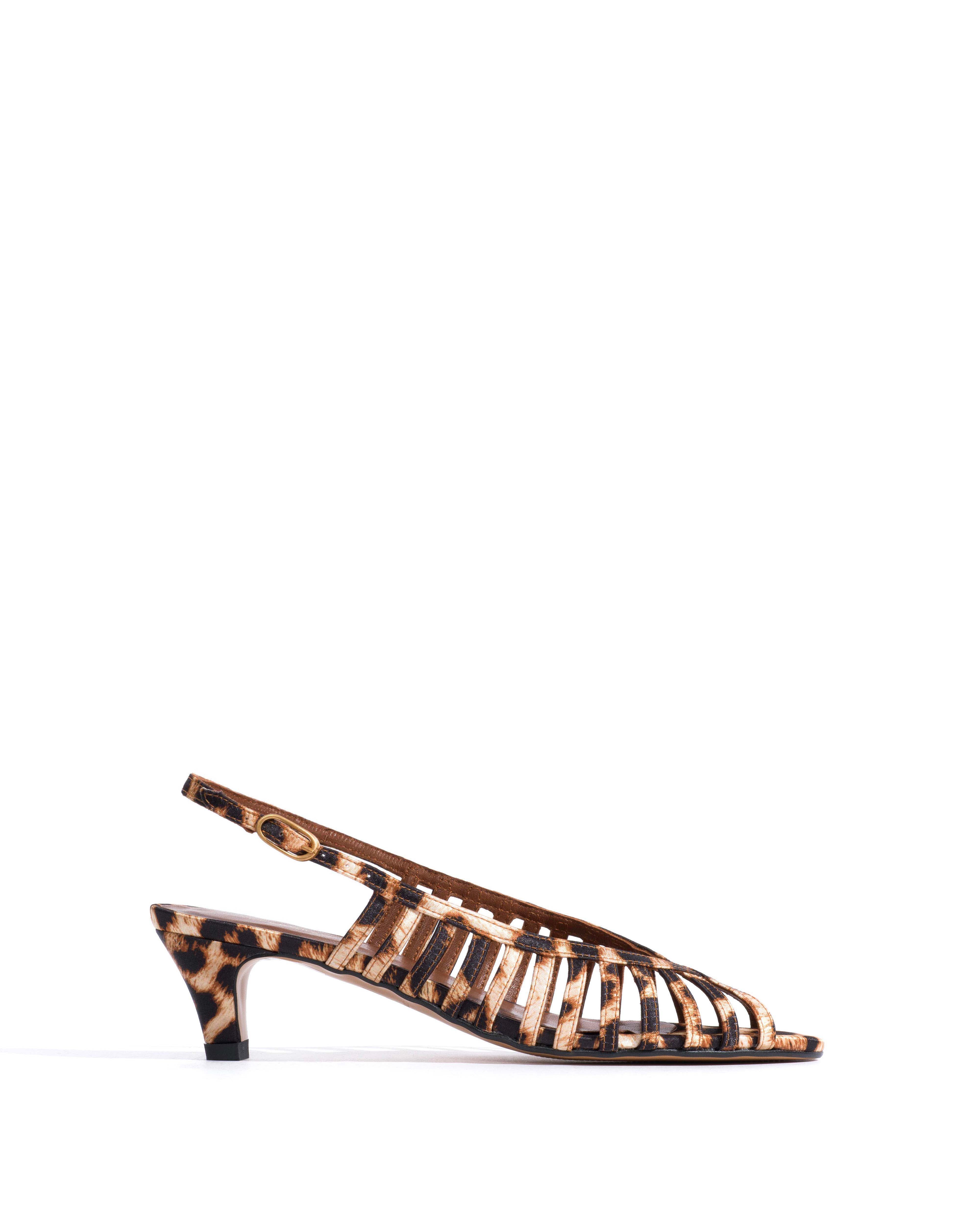 Carminho 40 stiletto Satin print Leopard