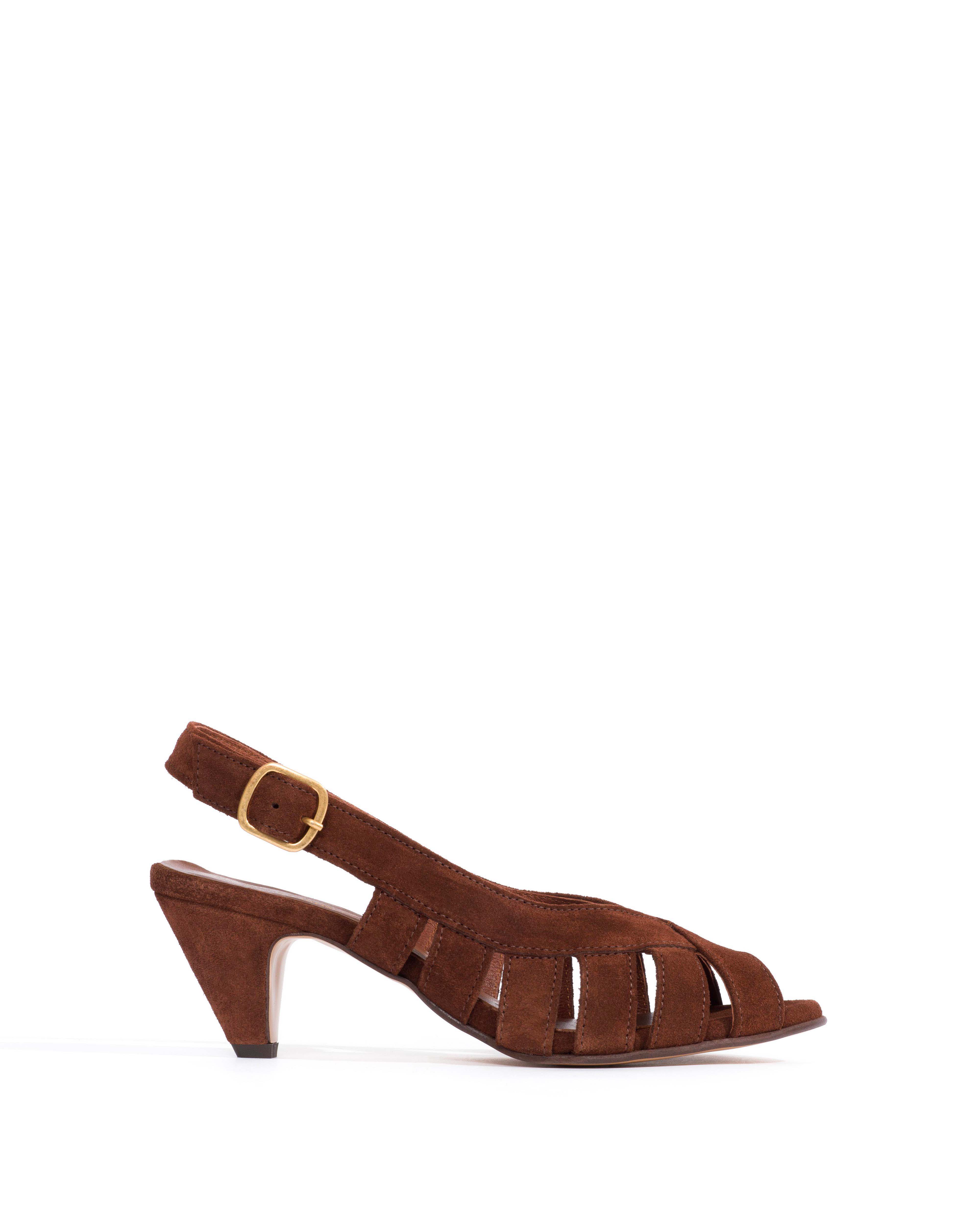 Sophie 50 stiletto Calf suede Chocolate