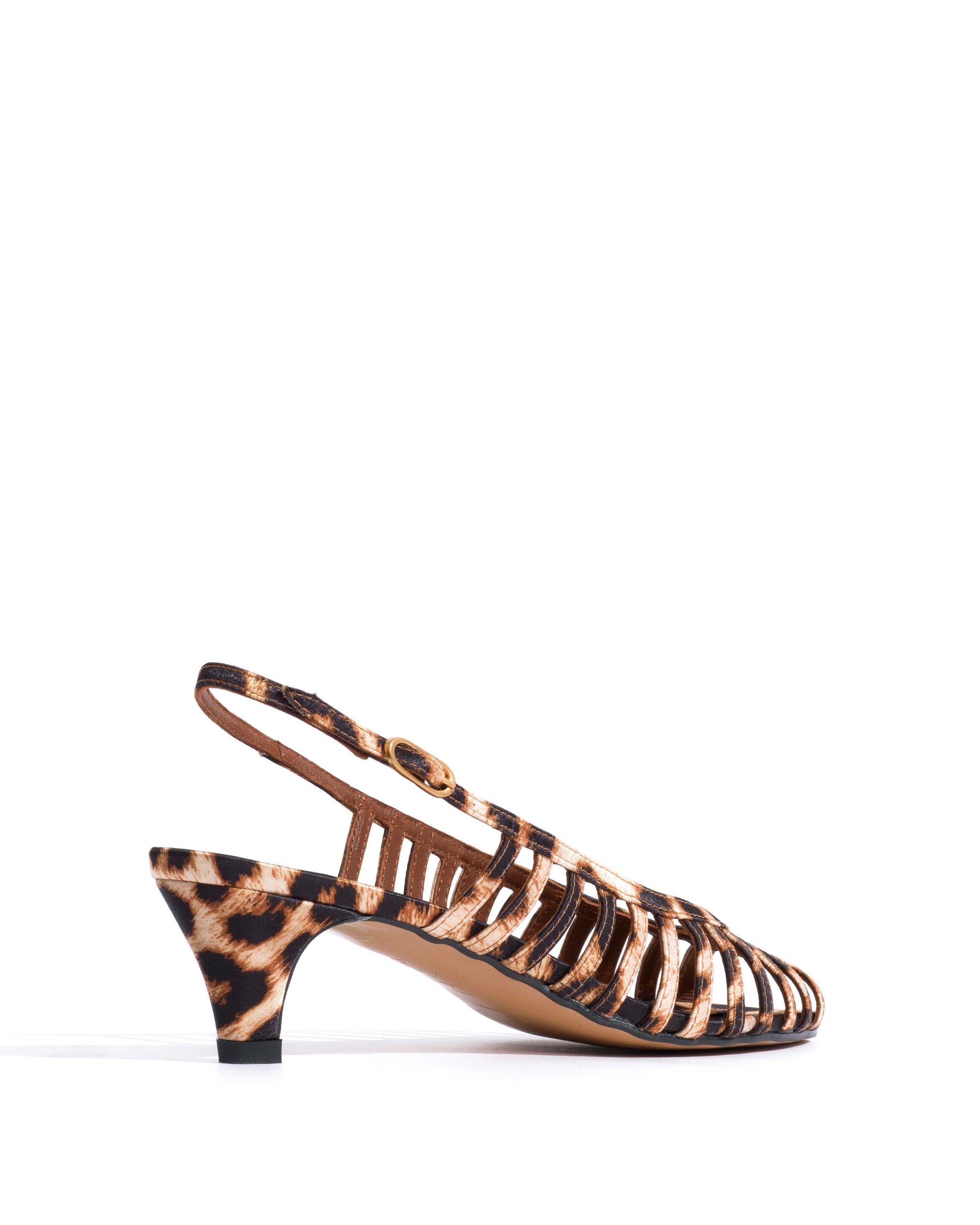 Carminho 40 stiletto Satin print Leopard