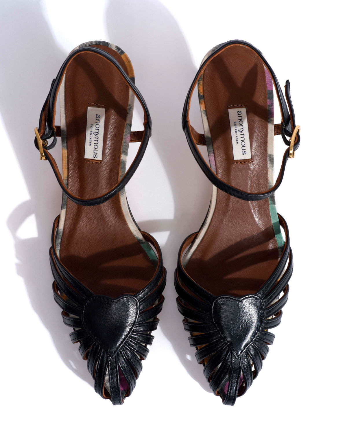 Keesha 55 Shiny lamb & satin print Black & multicolor leopard
