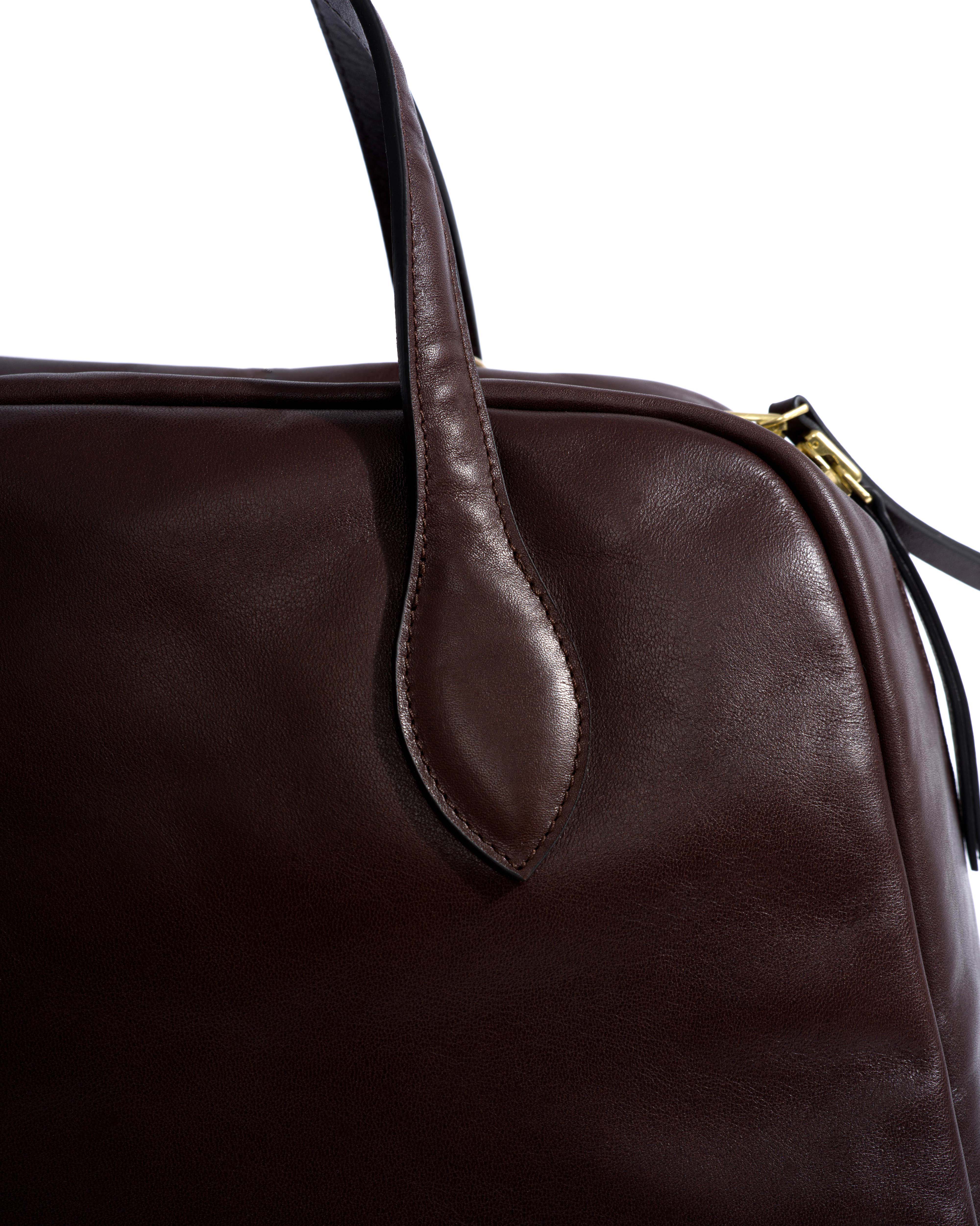 Weekend bowler Vegetal soft calf Coffee brown
