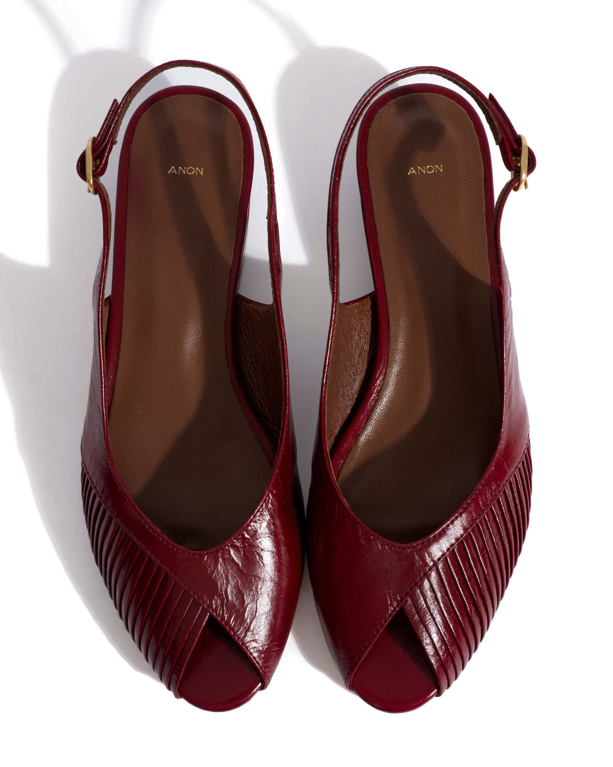 Cassandra 25 Crinkled polished goat Pomegranate