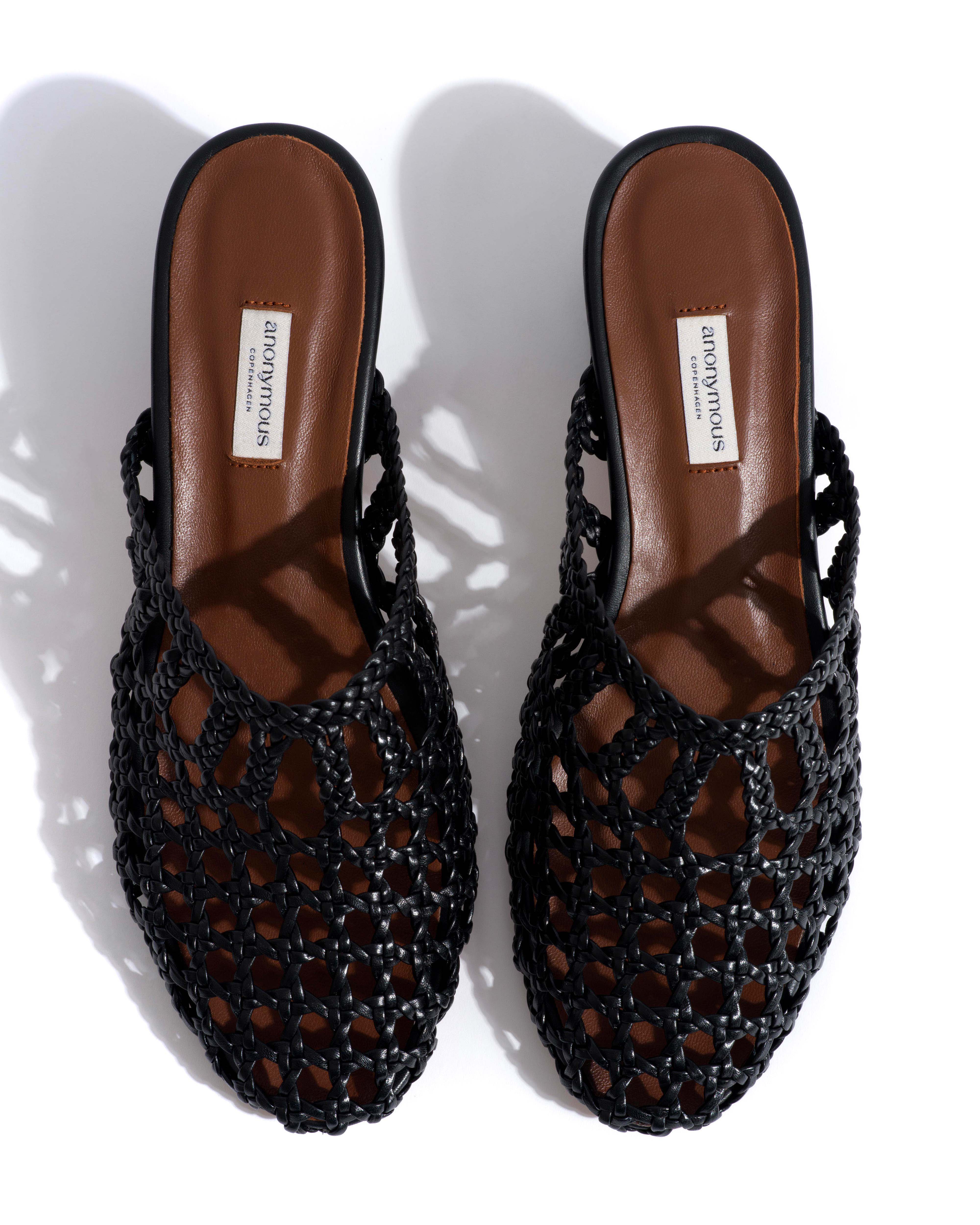 Sabrina 40 hand-braided leather Black