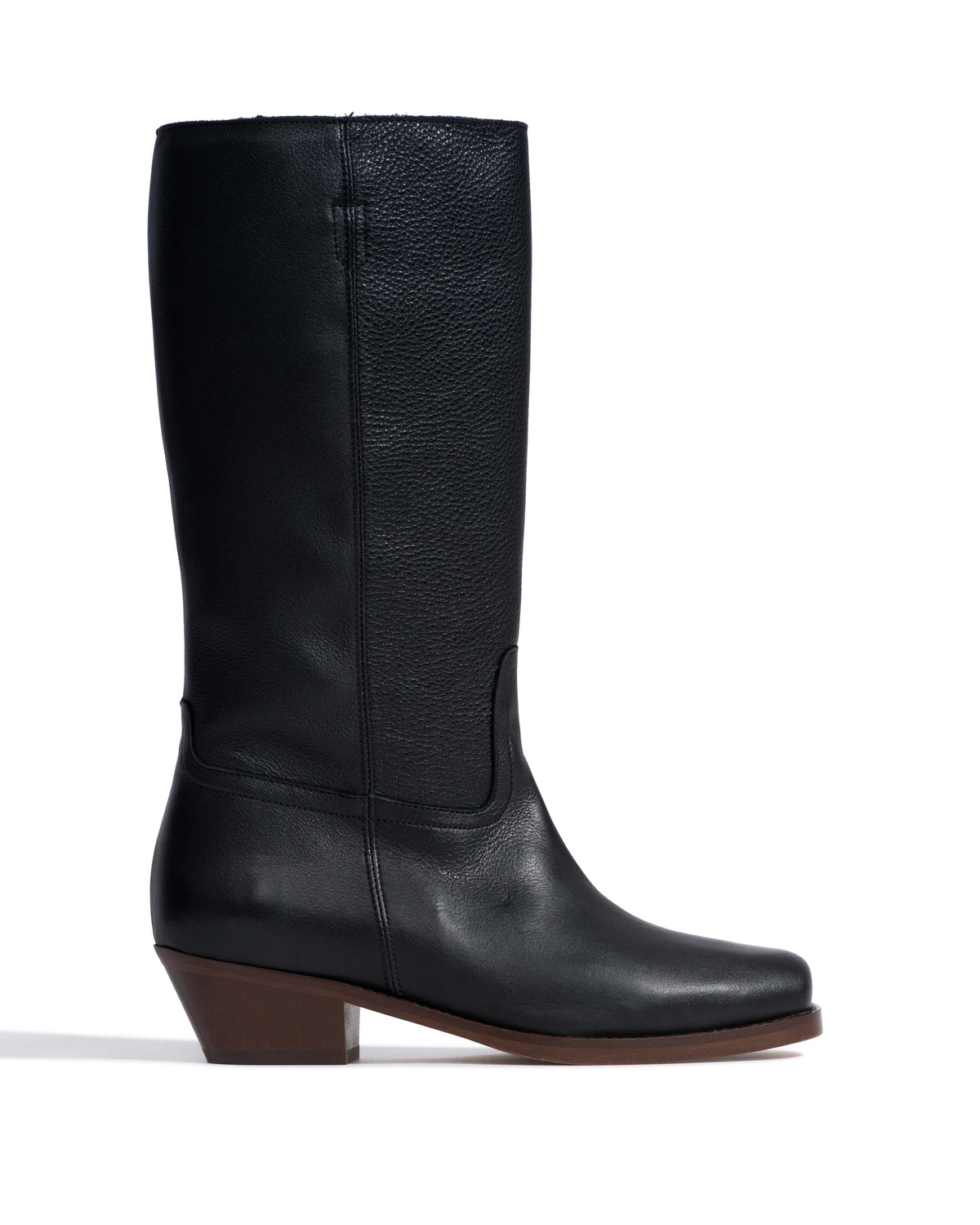 Tarisha Natural grain soft calf Black