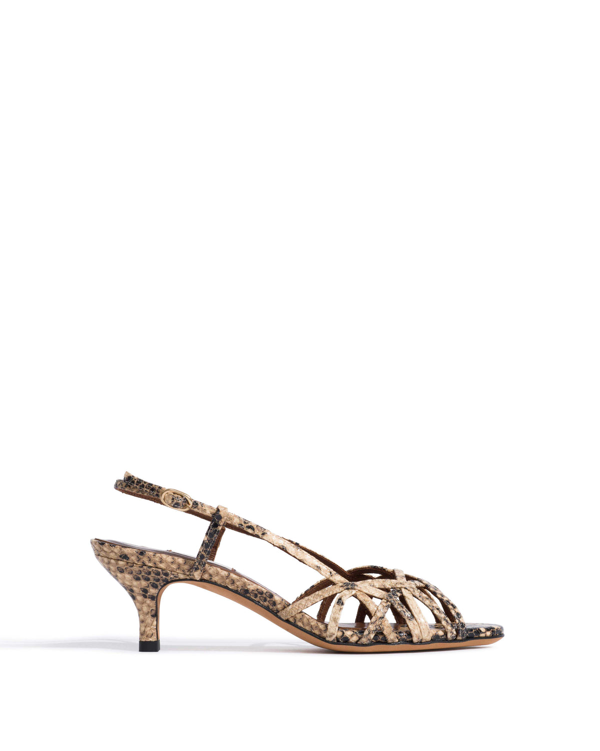 Scarlett 50 kitten Snake calf Natural sand