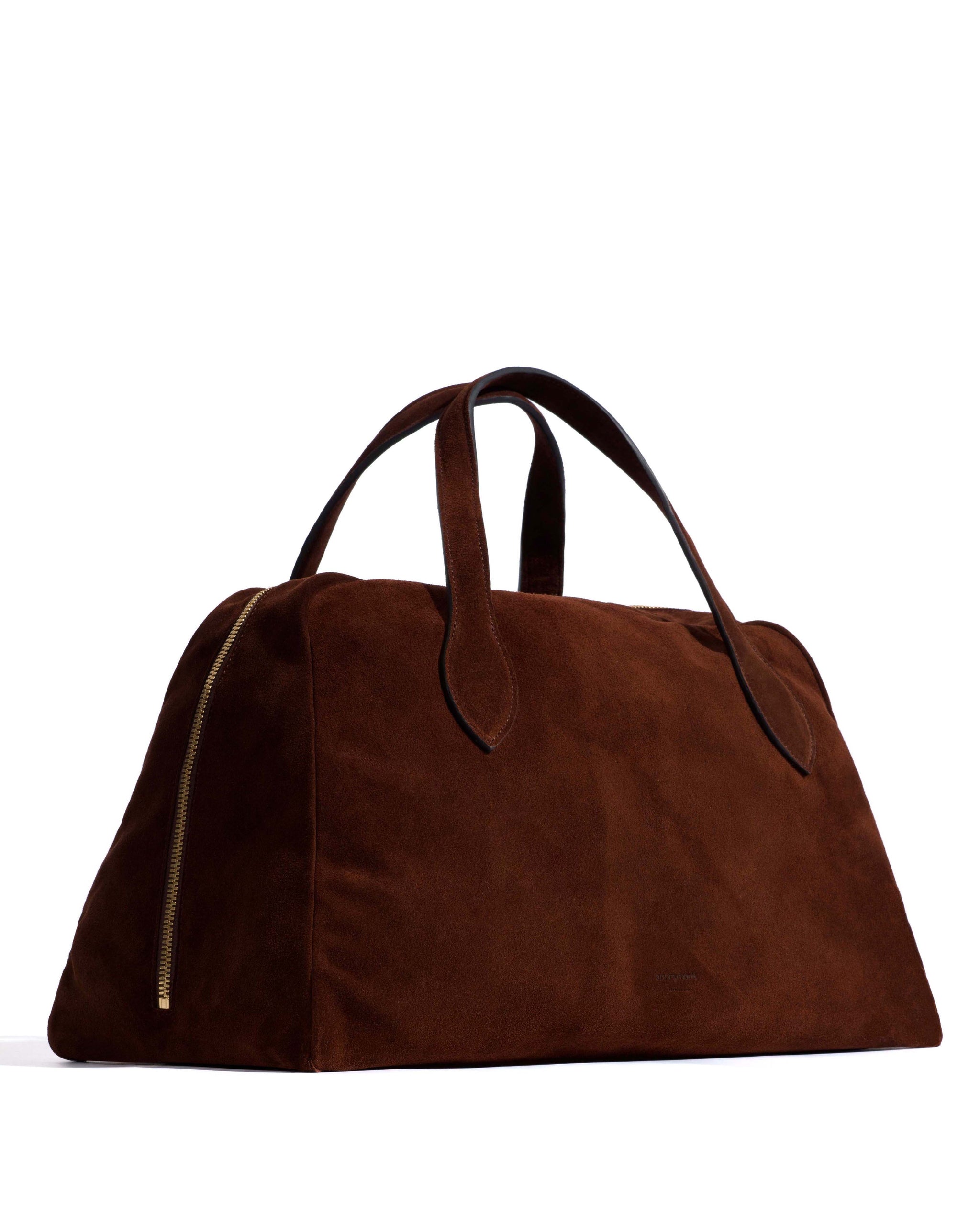 Weekend bowler Calf suede Chocolate
