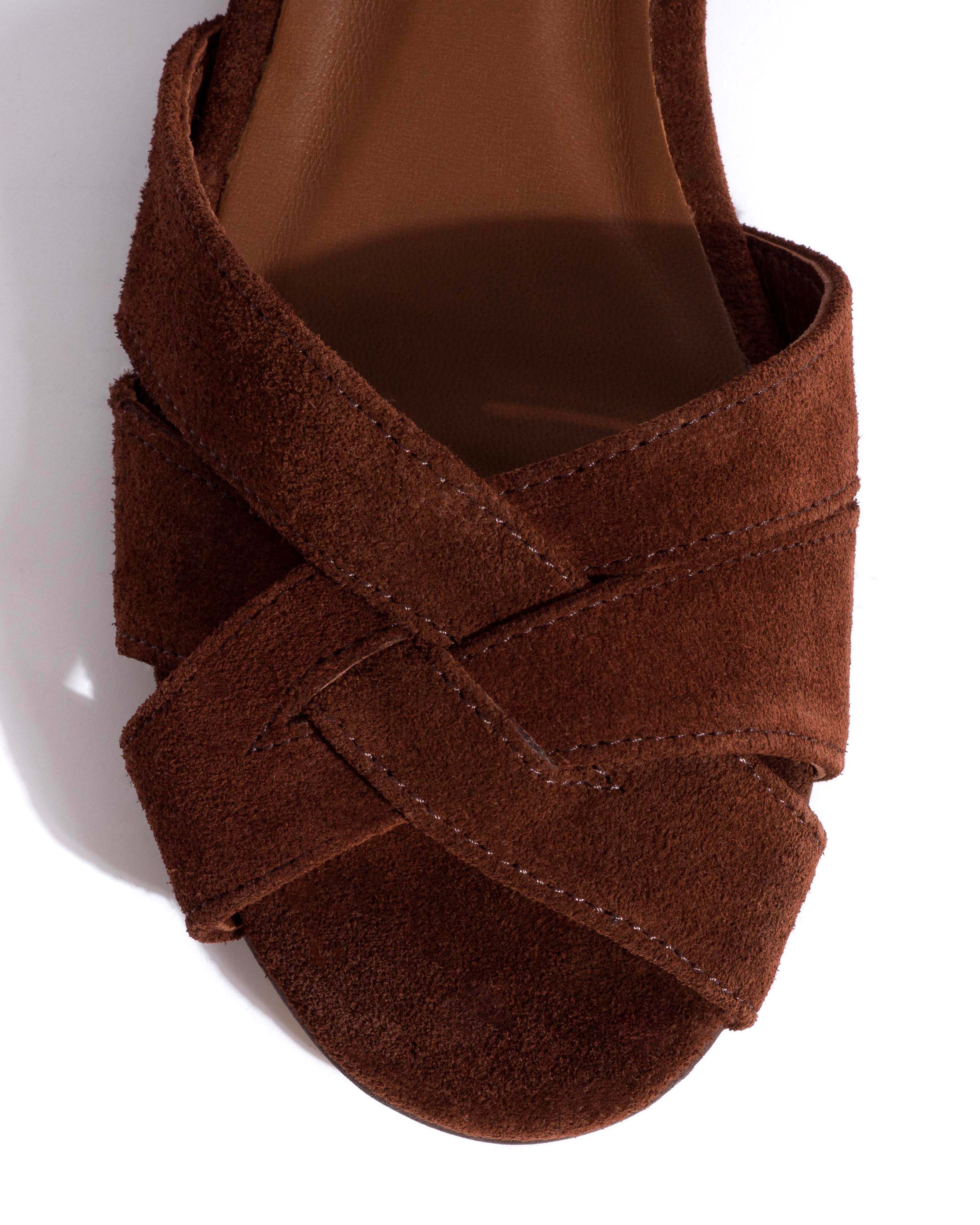 Sanni 20 Calf suede Chocolate