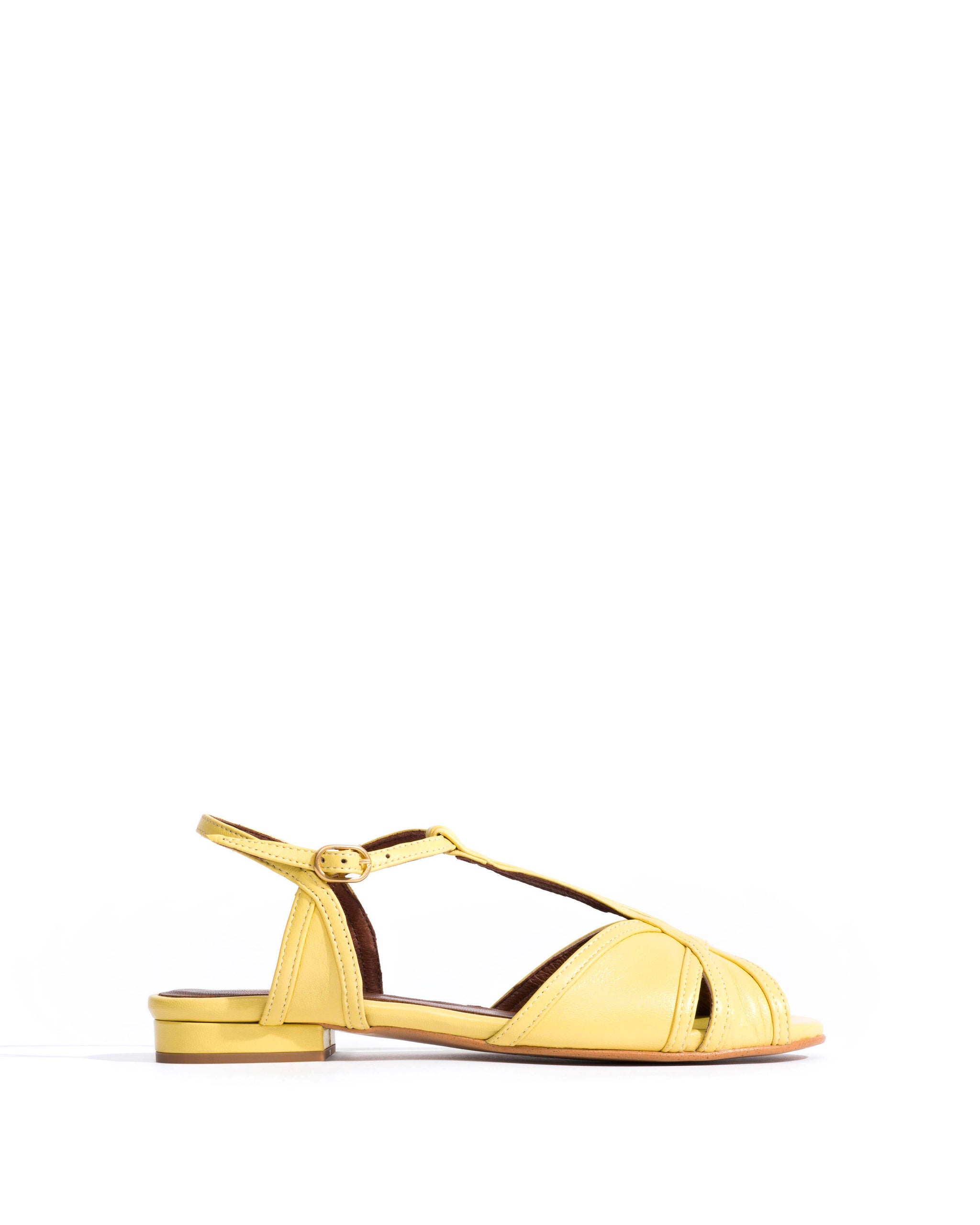 Therese 20 Shiny lamb Pineapple ice - Anonymous Copenhagen Flat sandals