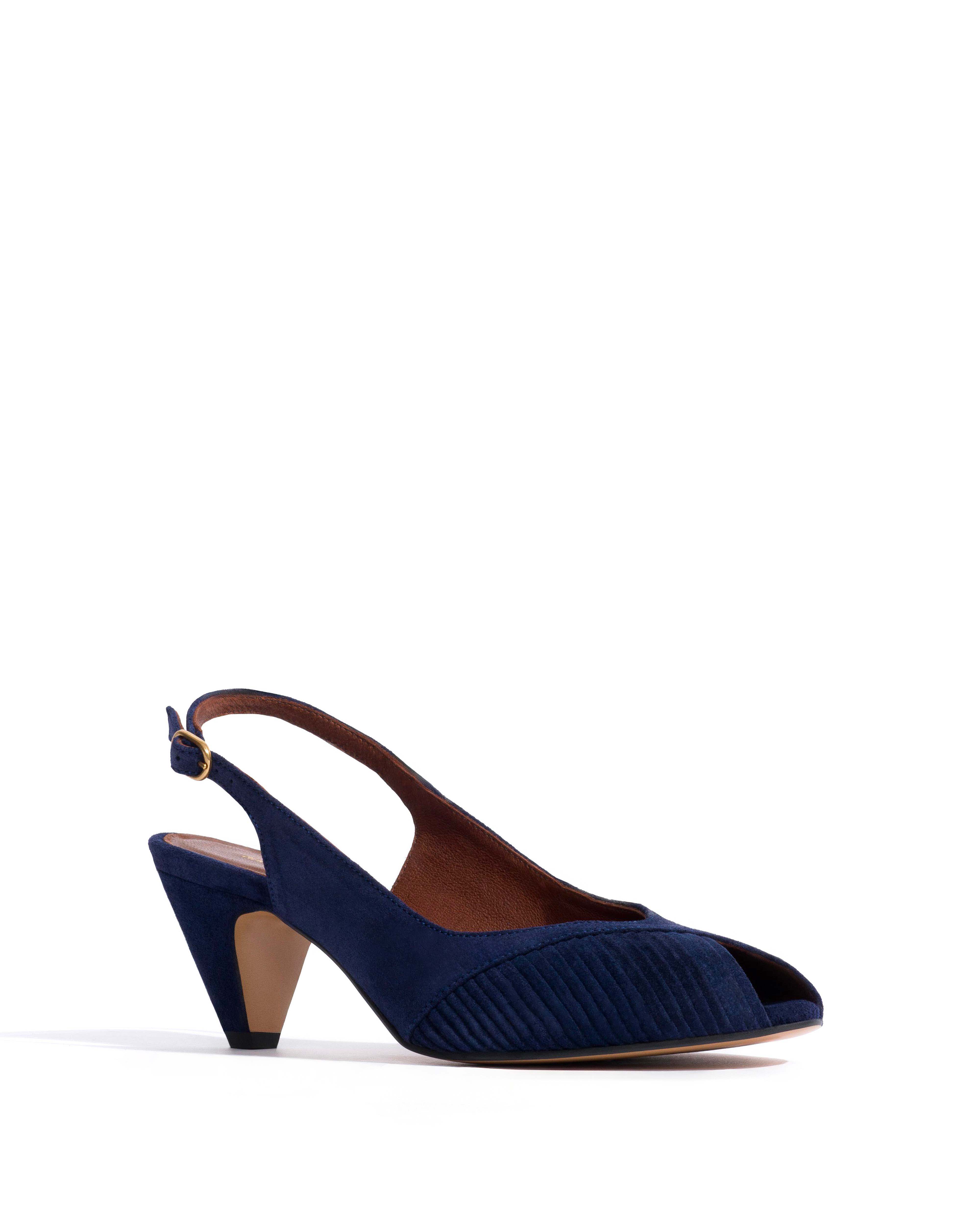 Cassandra 50 stiletto Calf suede Ink blue