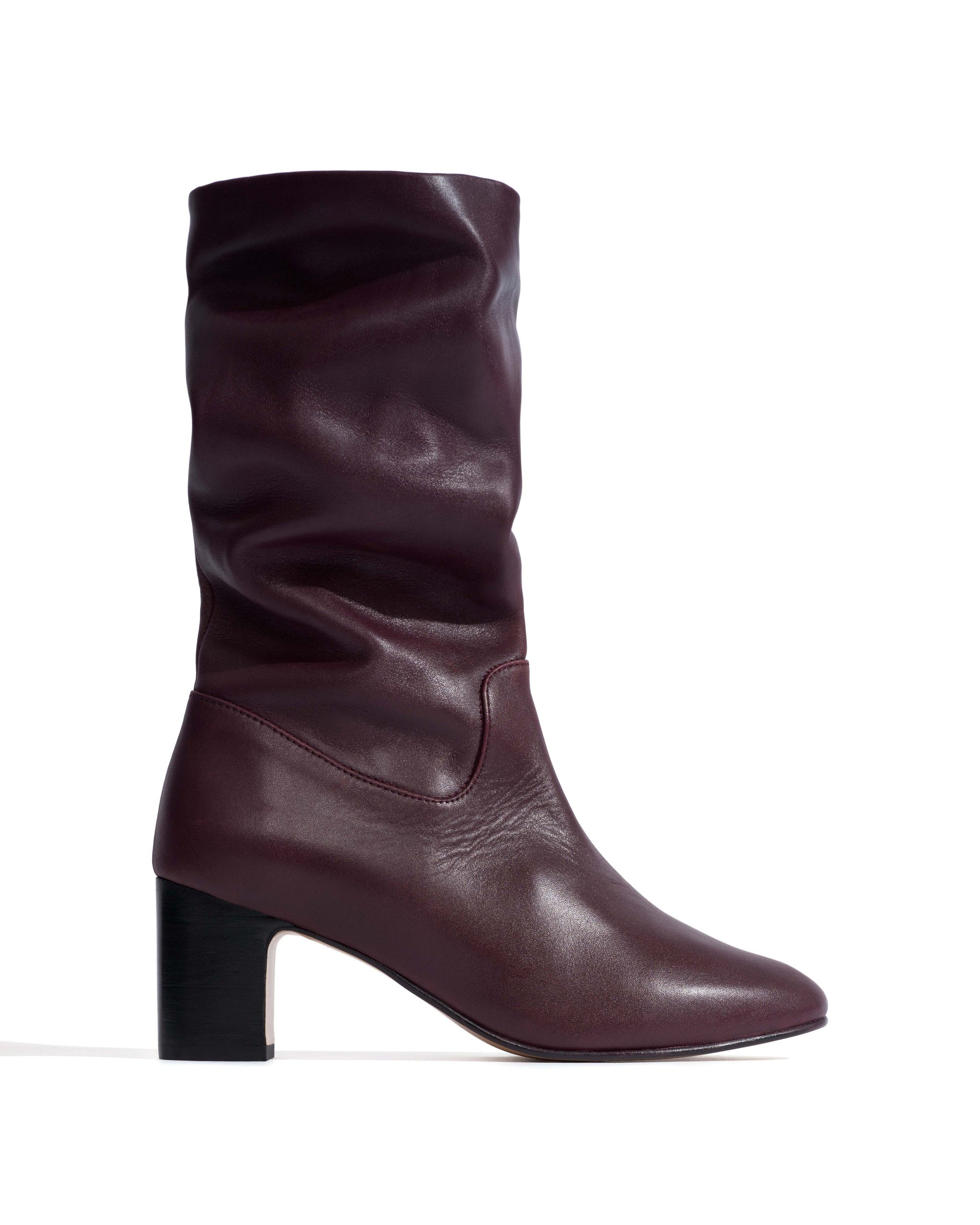 Cacha 55 stacked Soft calf Fig purple