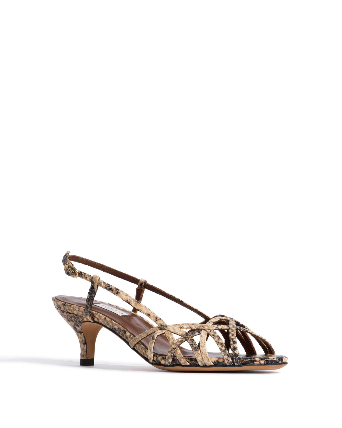 Scarlett 50 kitten Snake calf Natural sand