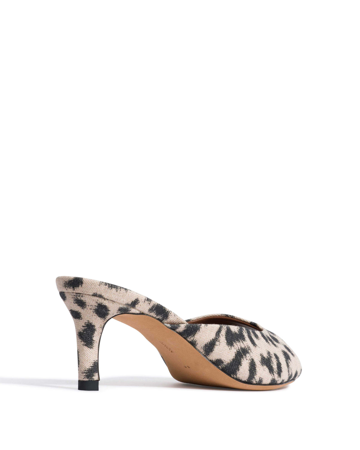 Mazy 55 Natural cotton-linen Leopard