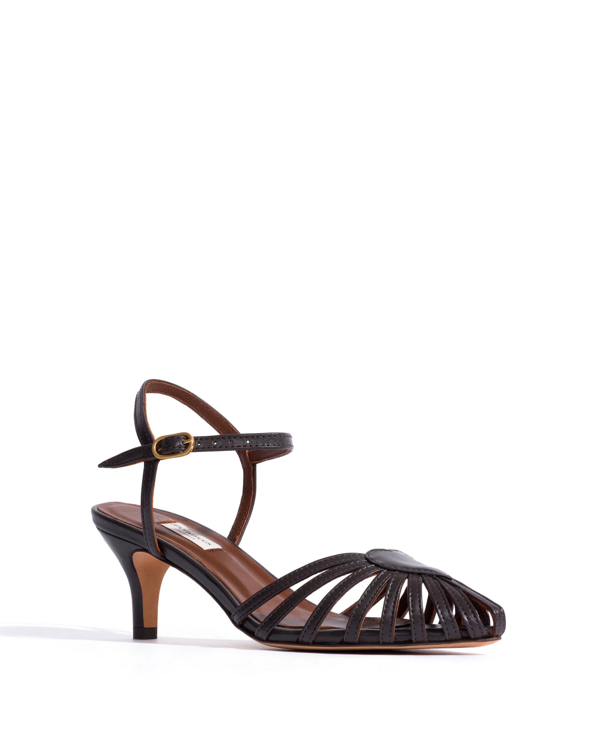 Keesha 55 Shiny lamb Espresso brown