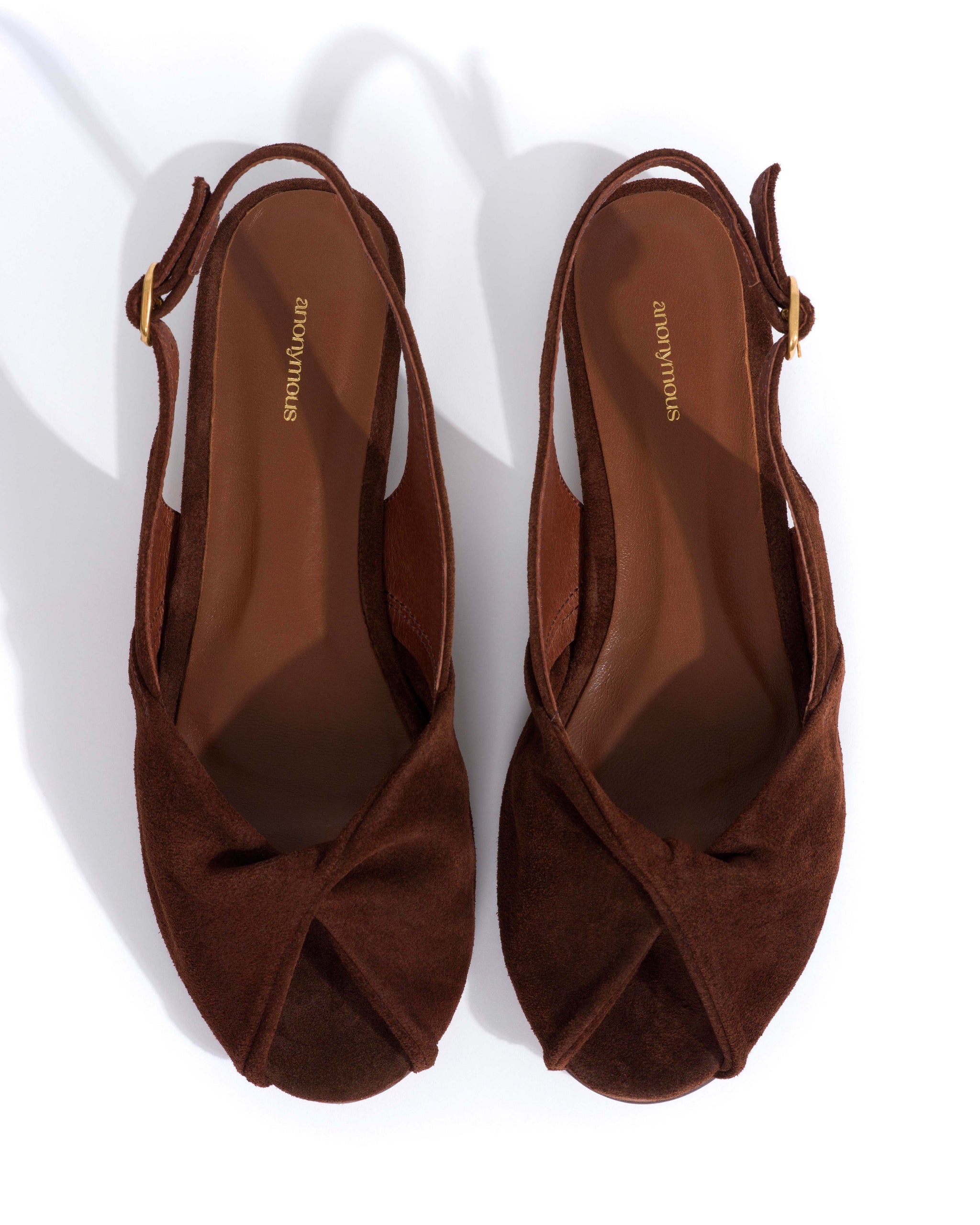 Magda 20 Calf suede Chocolate - Anonymous Copenhagen Flat sandals