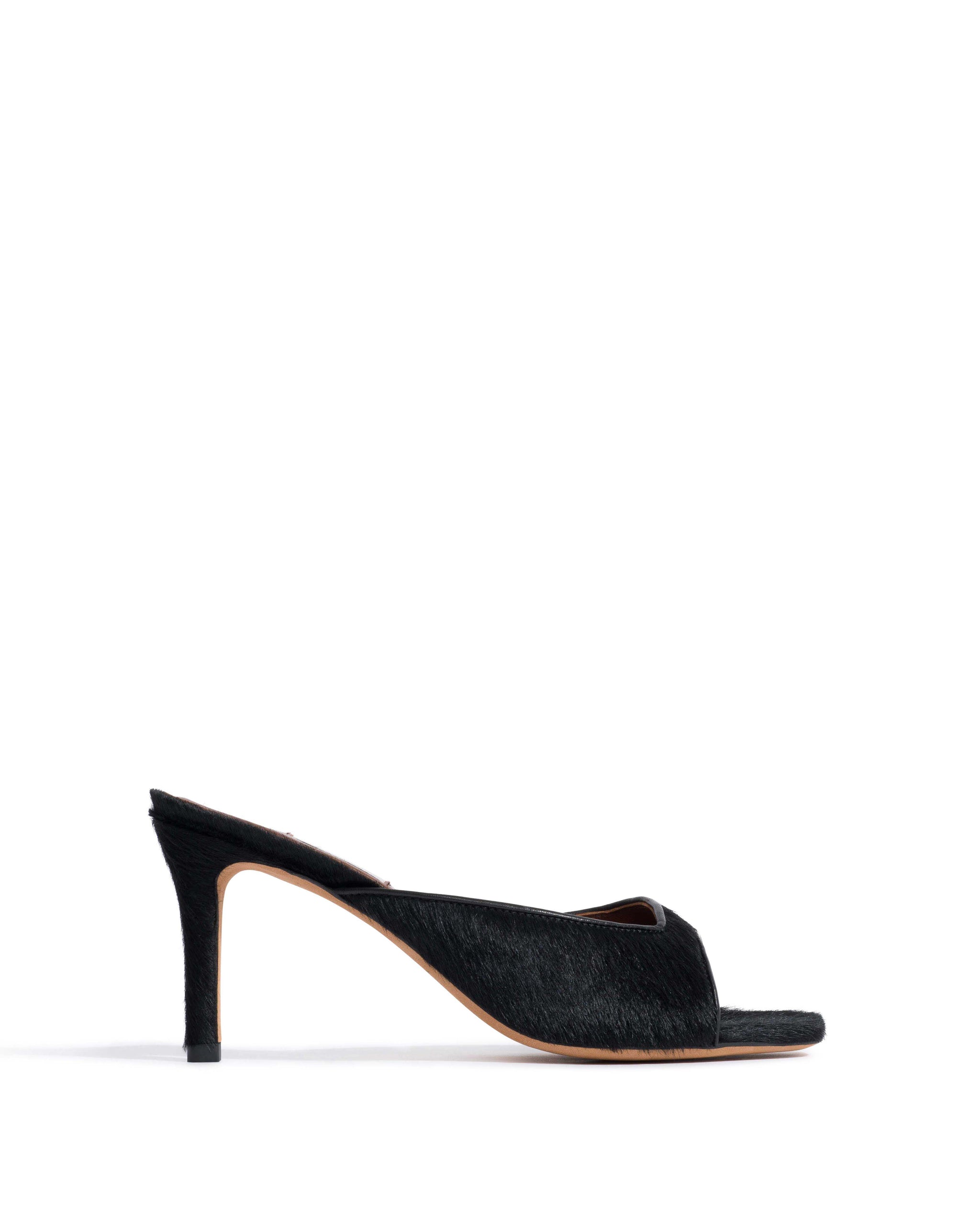 Mazy 75 Calf hair Black - Anonymous Copenhagen Heels